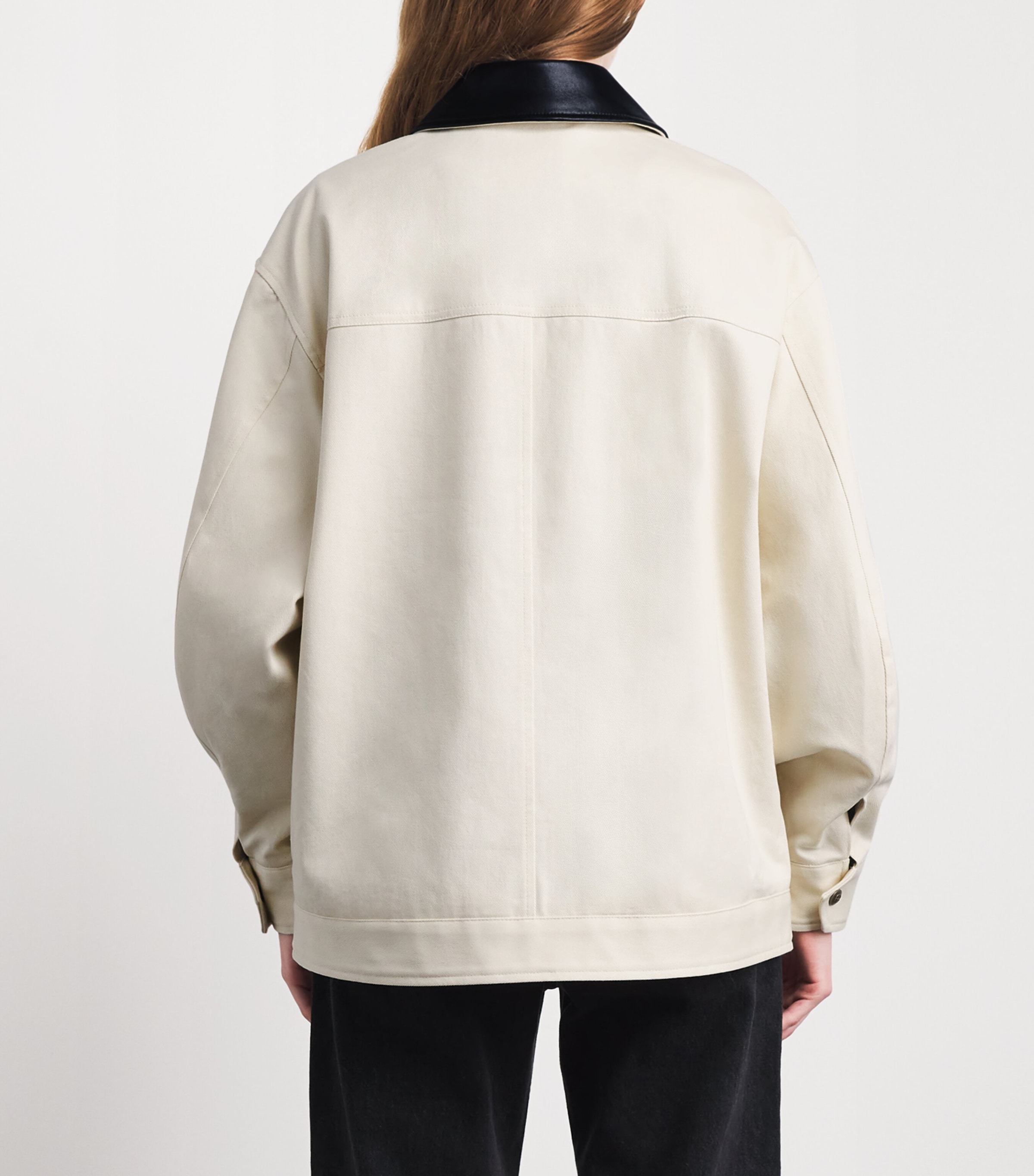 ANINE BING Womens Cotton Holden Jacket Ecru Image 5