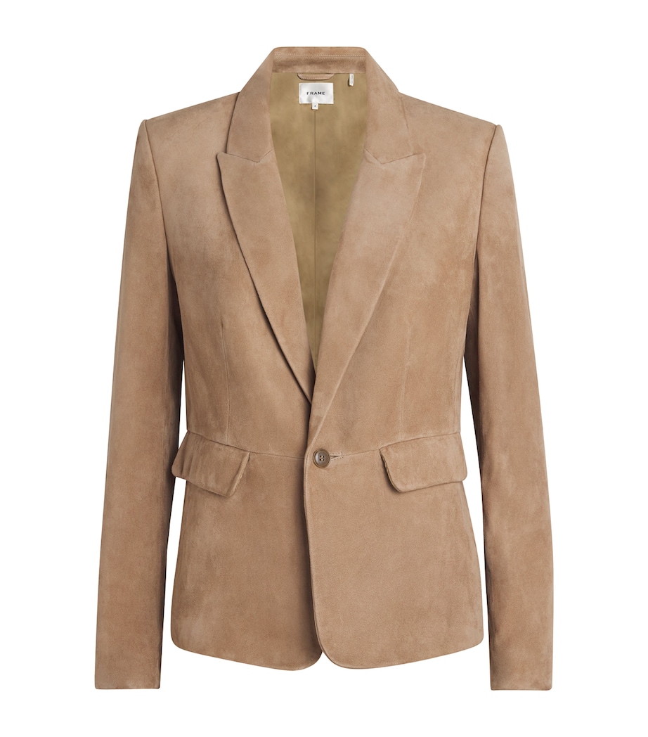 Suede Sleek Blazer LTCM LIGHT CAMEL Image 1