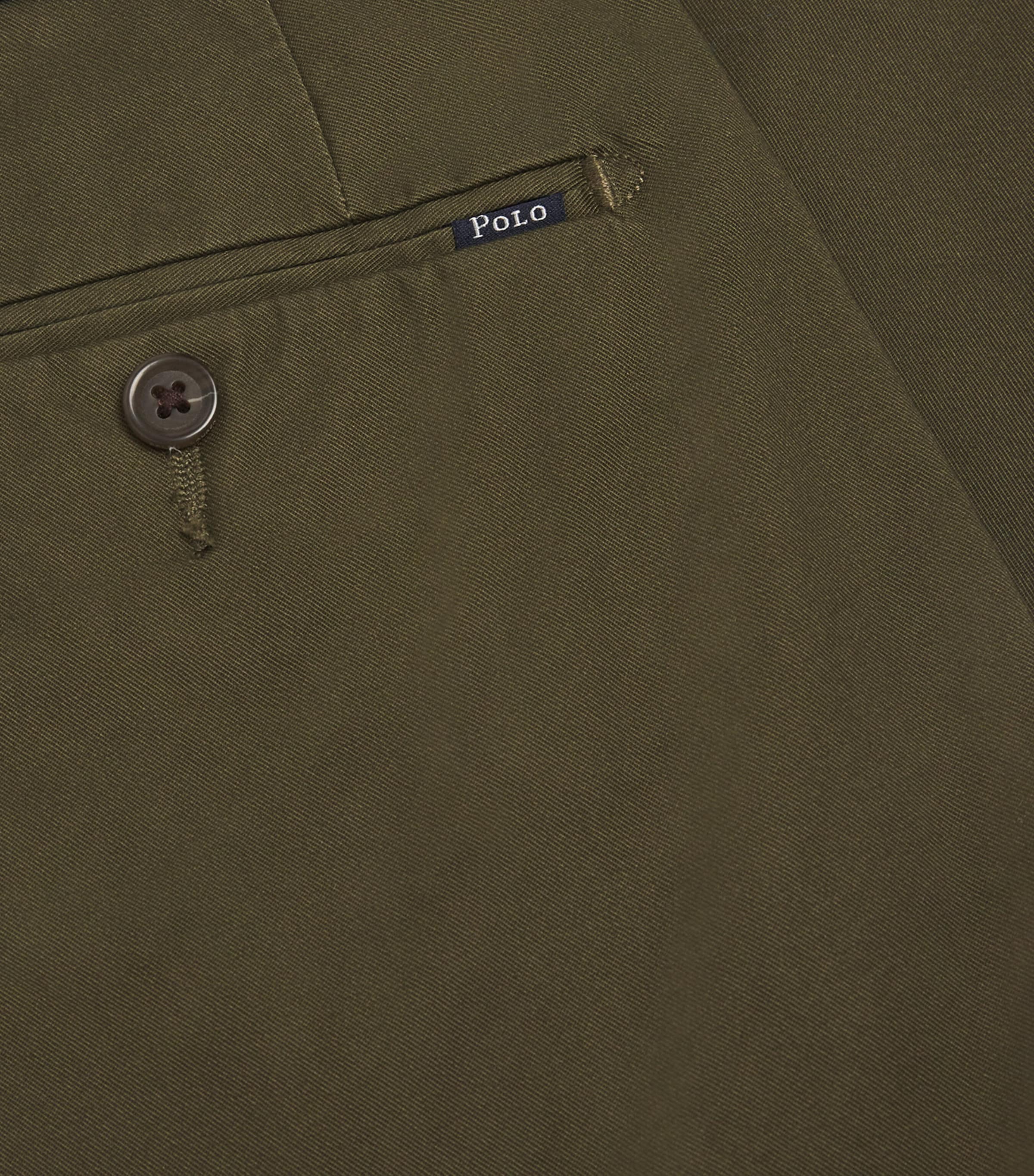 Stretch-Cotton Slim Chinos GREEN Image 5