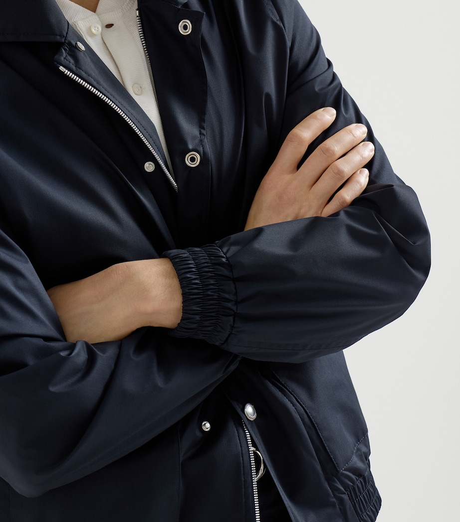 Brunello Cucinelli Mens Wool-Silk Field Jacket Image 3
