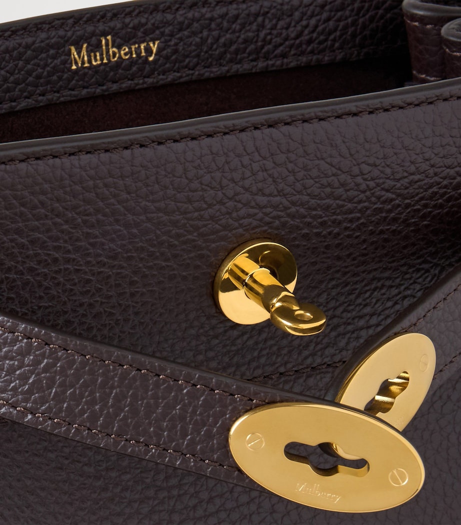 Leather Islington Bucket Bag EBONY Image 5