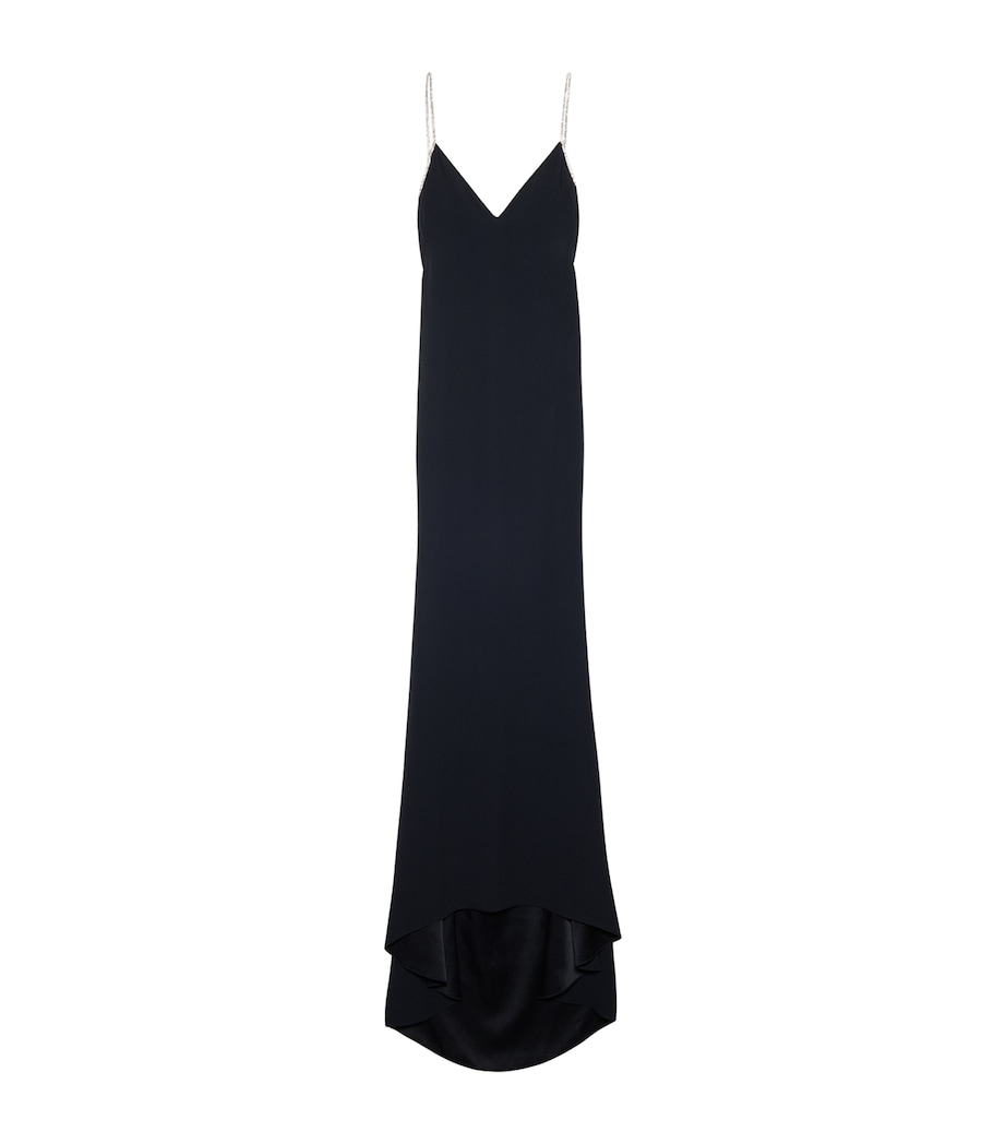 TOM FORD Womens Satin Embellished Maxi Dress Ntn Image 1