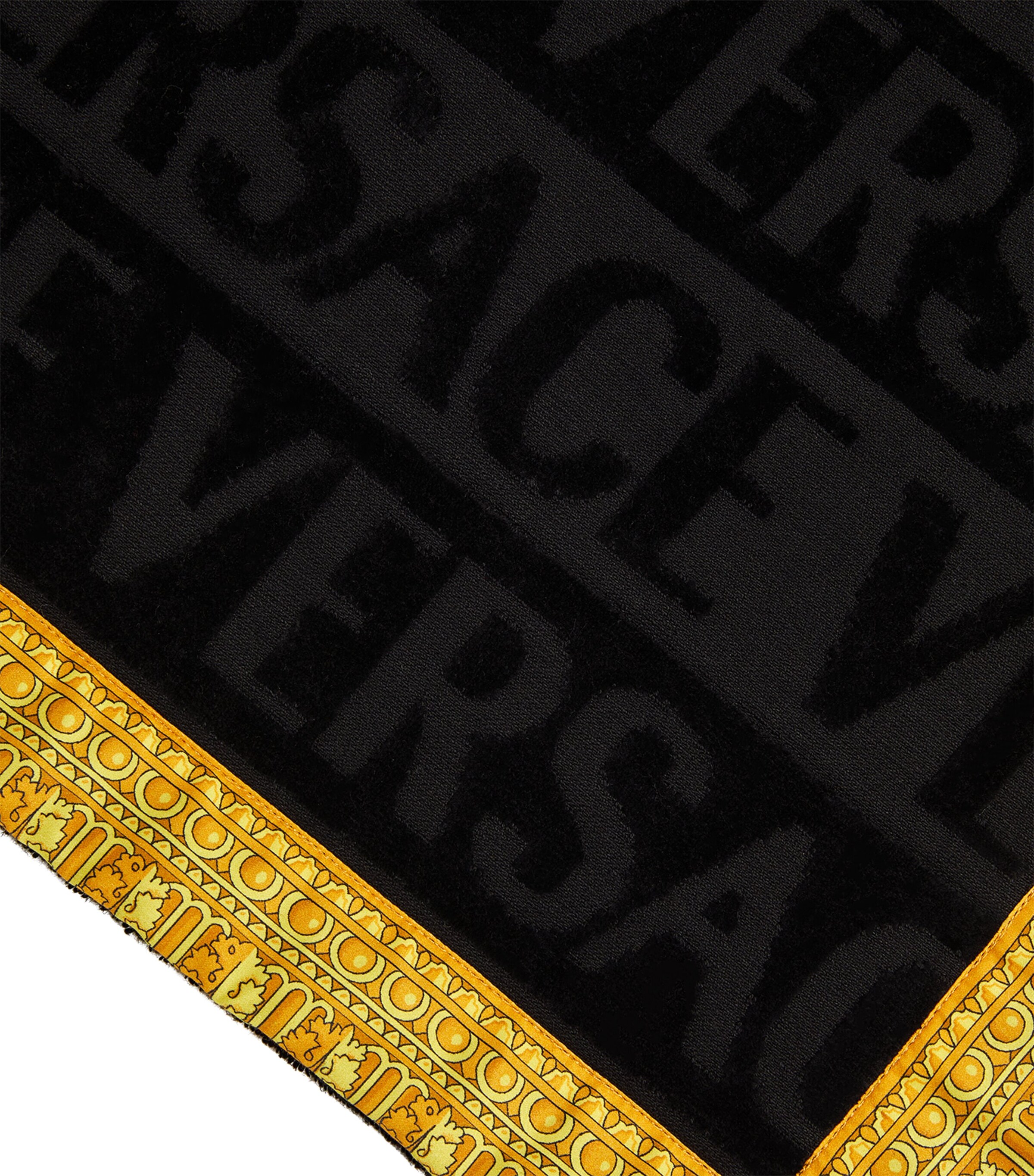 Versace Baroque Bath Mat (80cm x 60cm) Black Image 3
