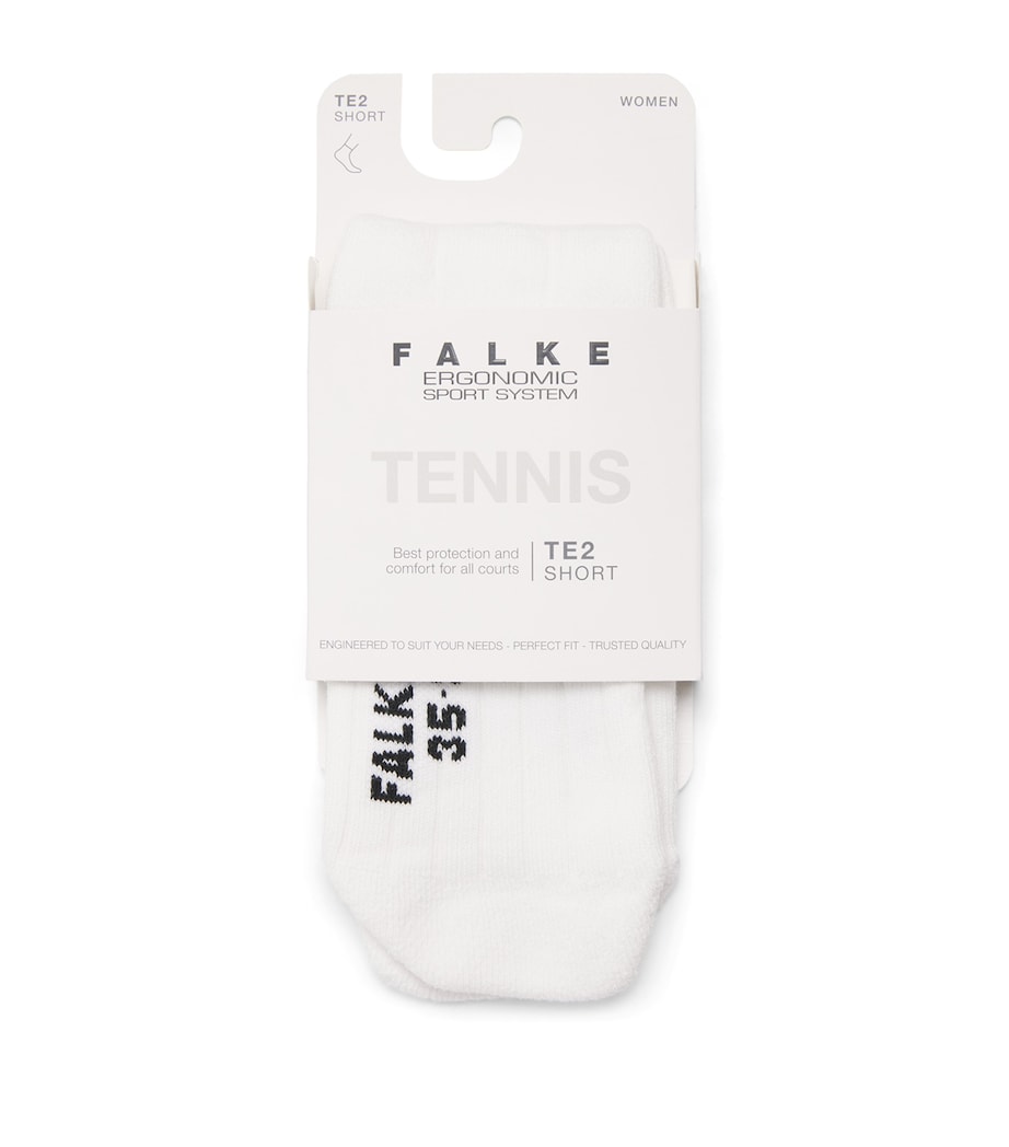 Falke Womens TE2 Tennis Socks White Image 1