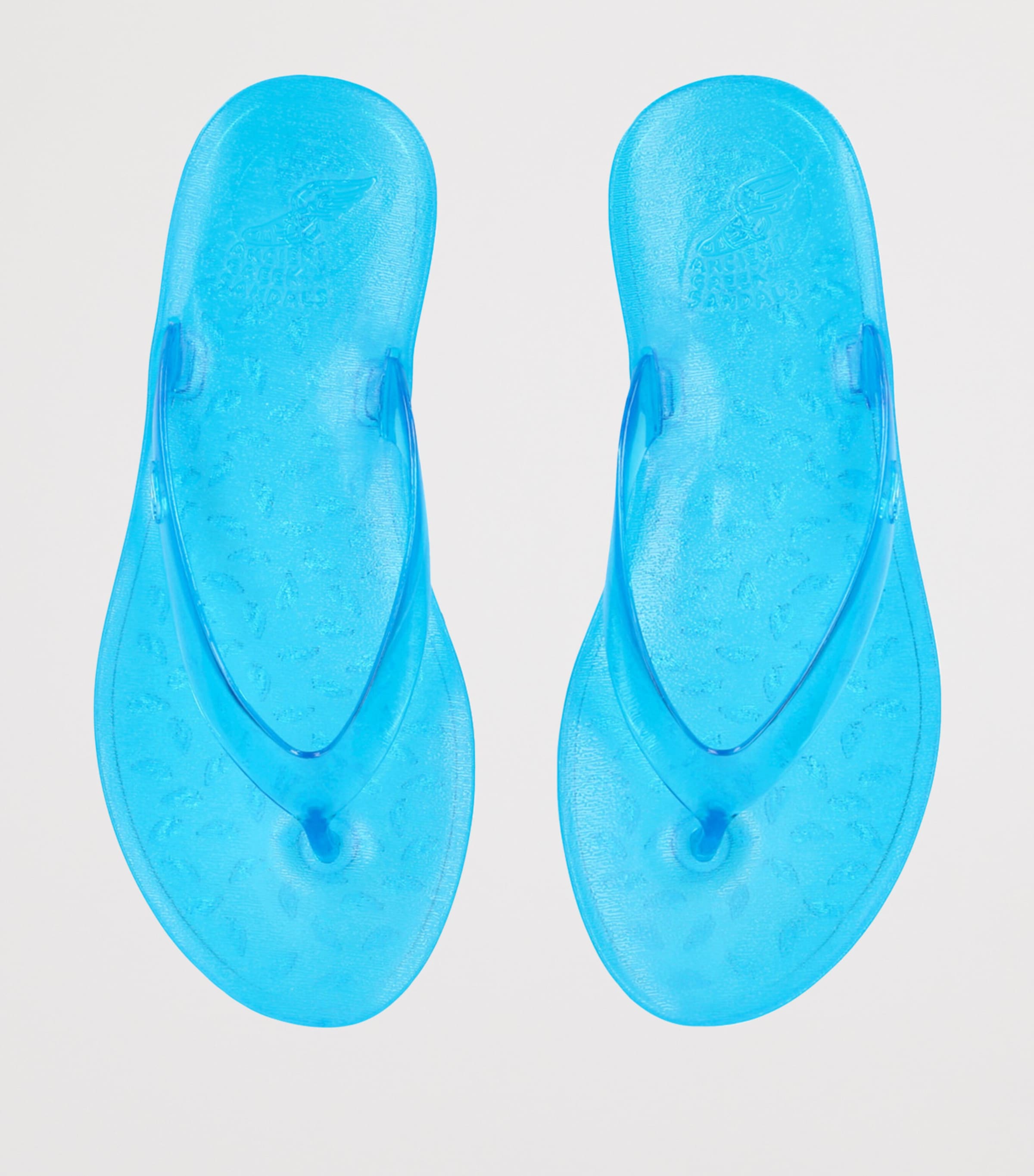 Ancient Greek Sandals Jelly Saionara Flip Flops Blue Image 4