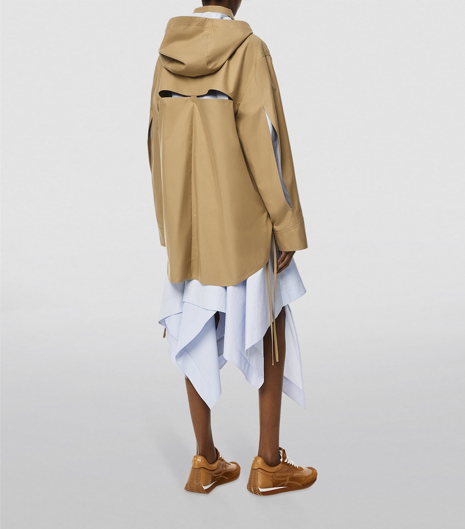 Hooded Logo-Patch Parka SWEET CARAMEL Image 4