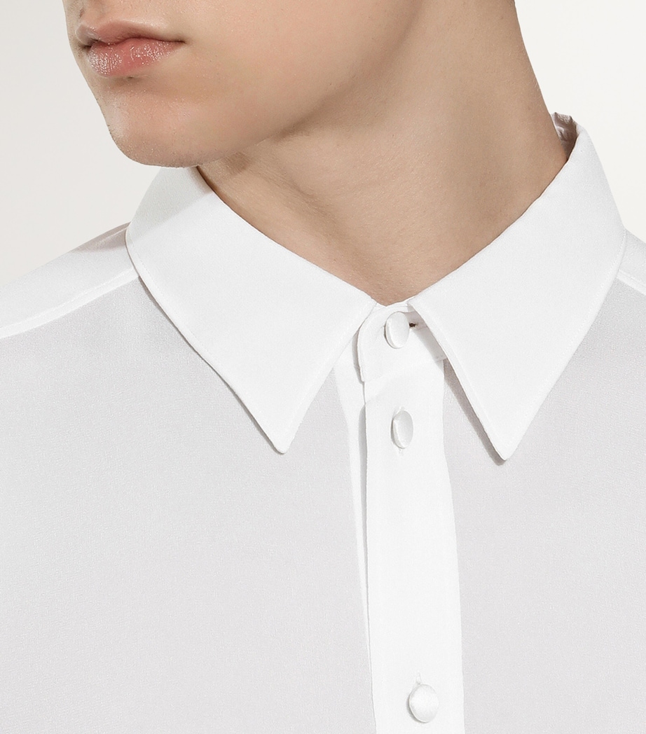 Silk Shirt W0800-OPTICAL WHITE Image 4