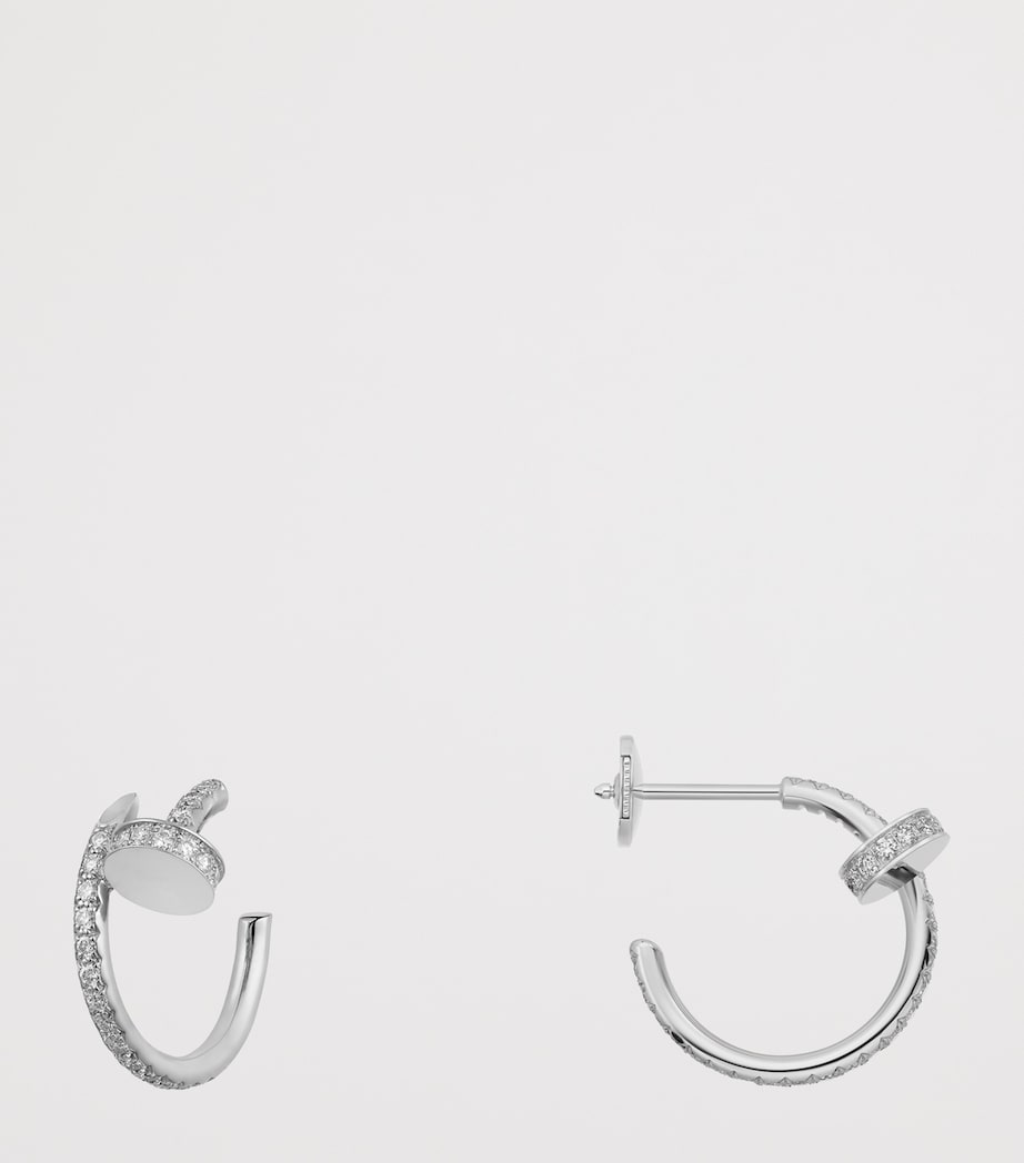 Cartier White Gold and Diamond Juste un Clou Earrings White Gold Image 3