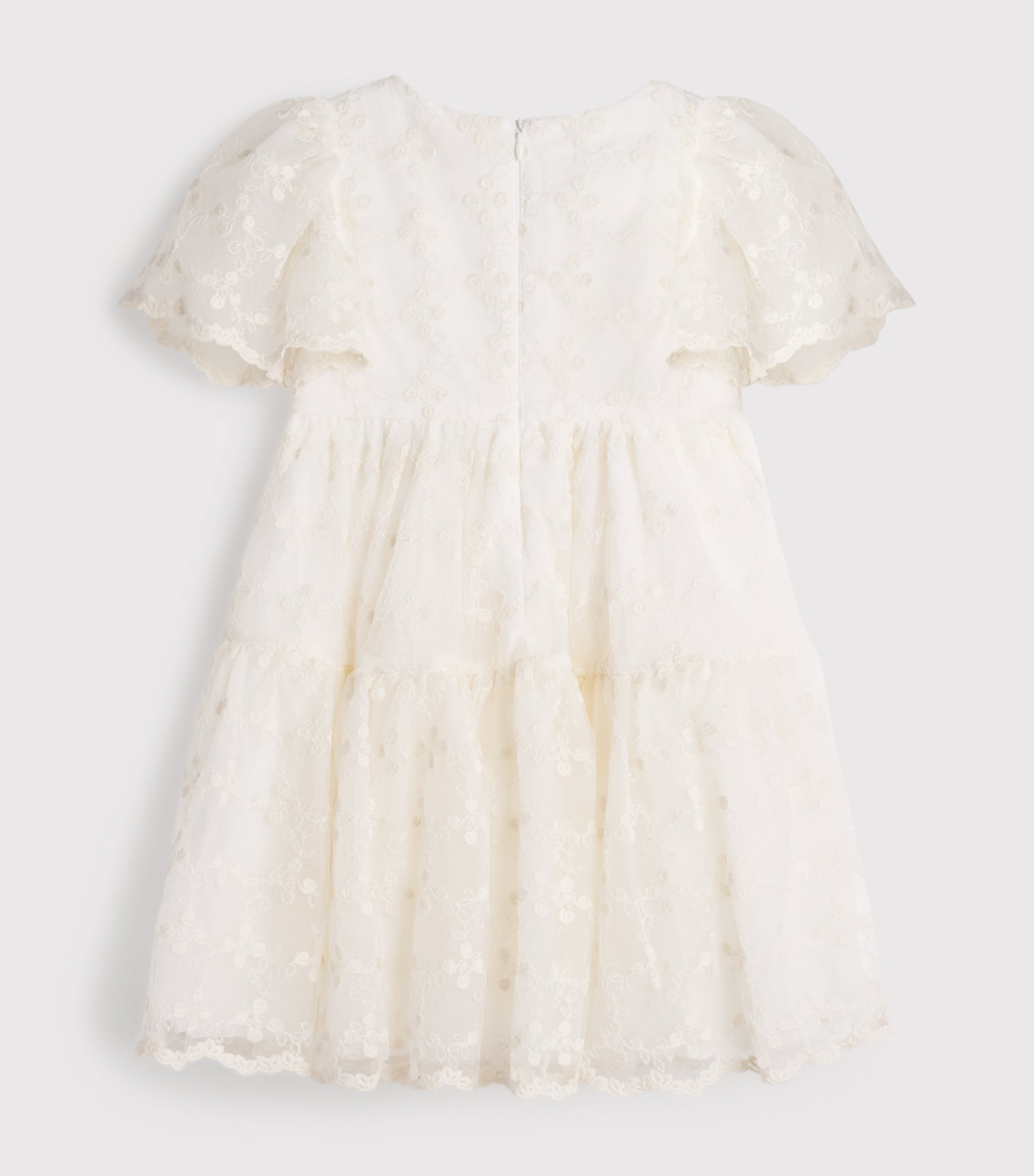 Organza Embroidered Dress (4-16 Years) IVORY Image 2