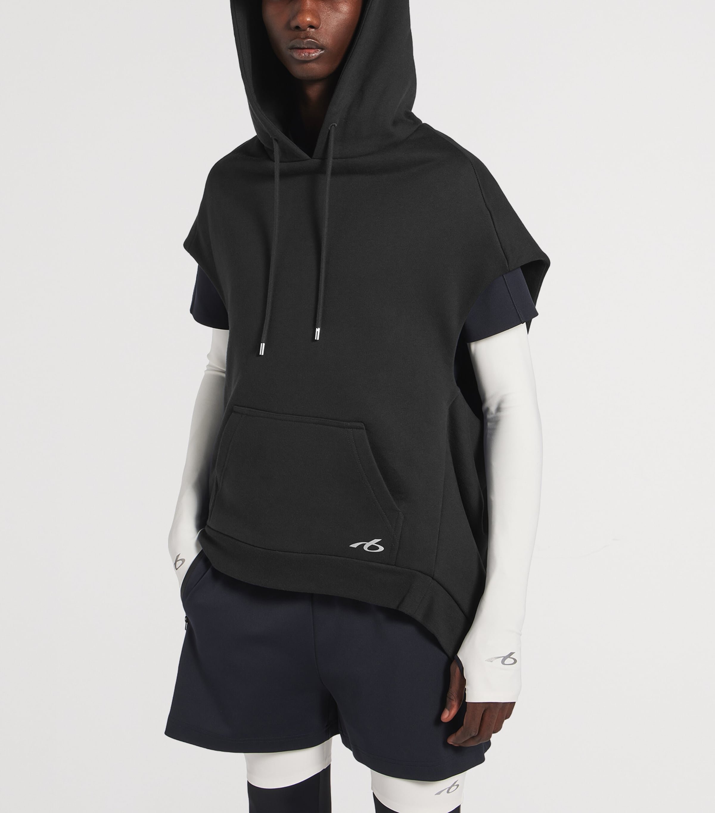 Balenciaga Black Cotton Sleeveless Hoodie | Harrods US