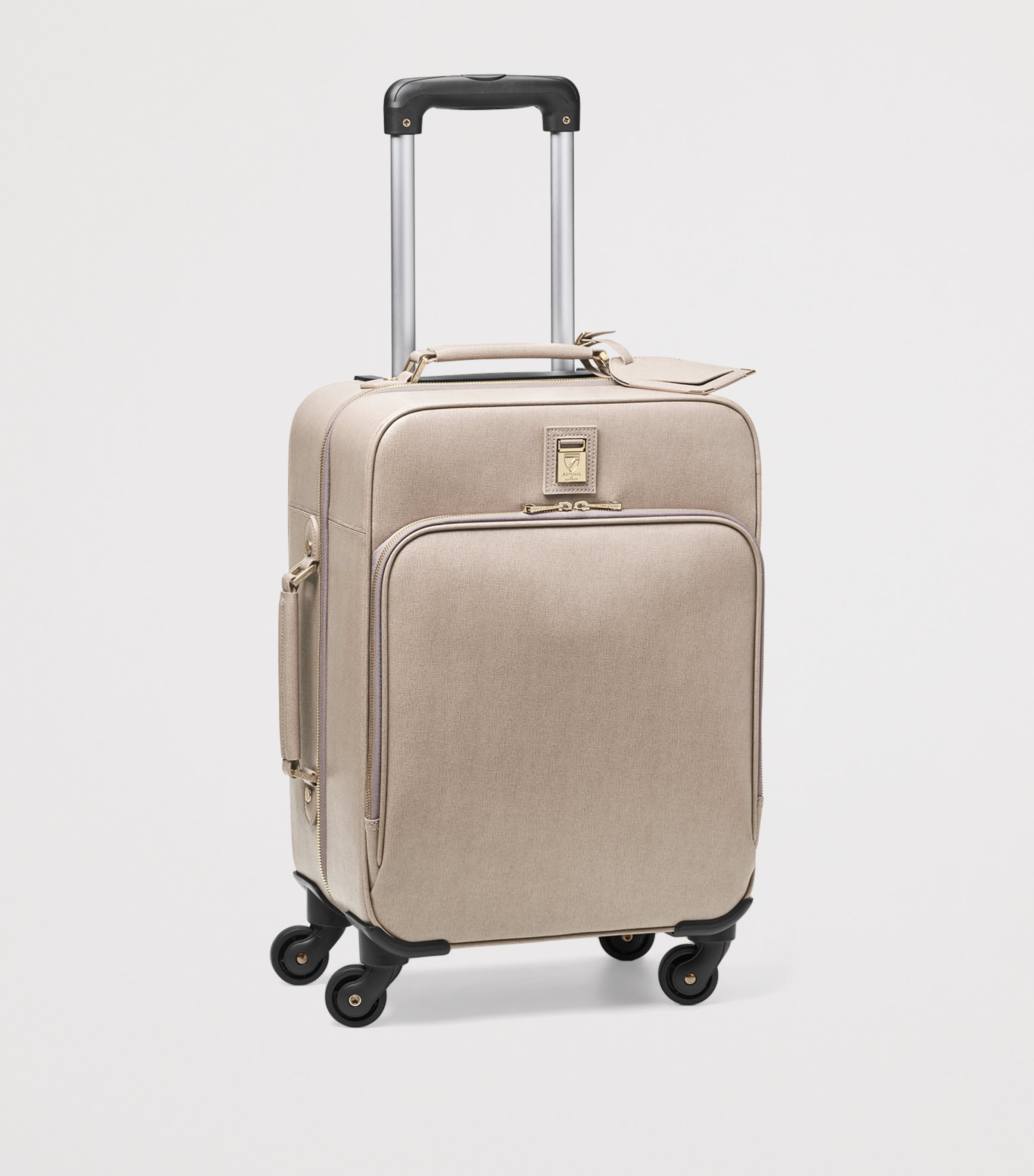 Leather Cabin Suitcase TAUPE Image 2