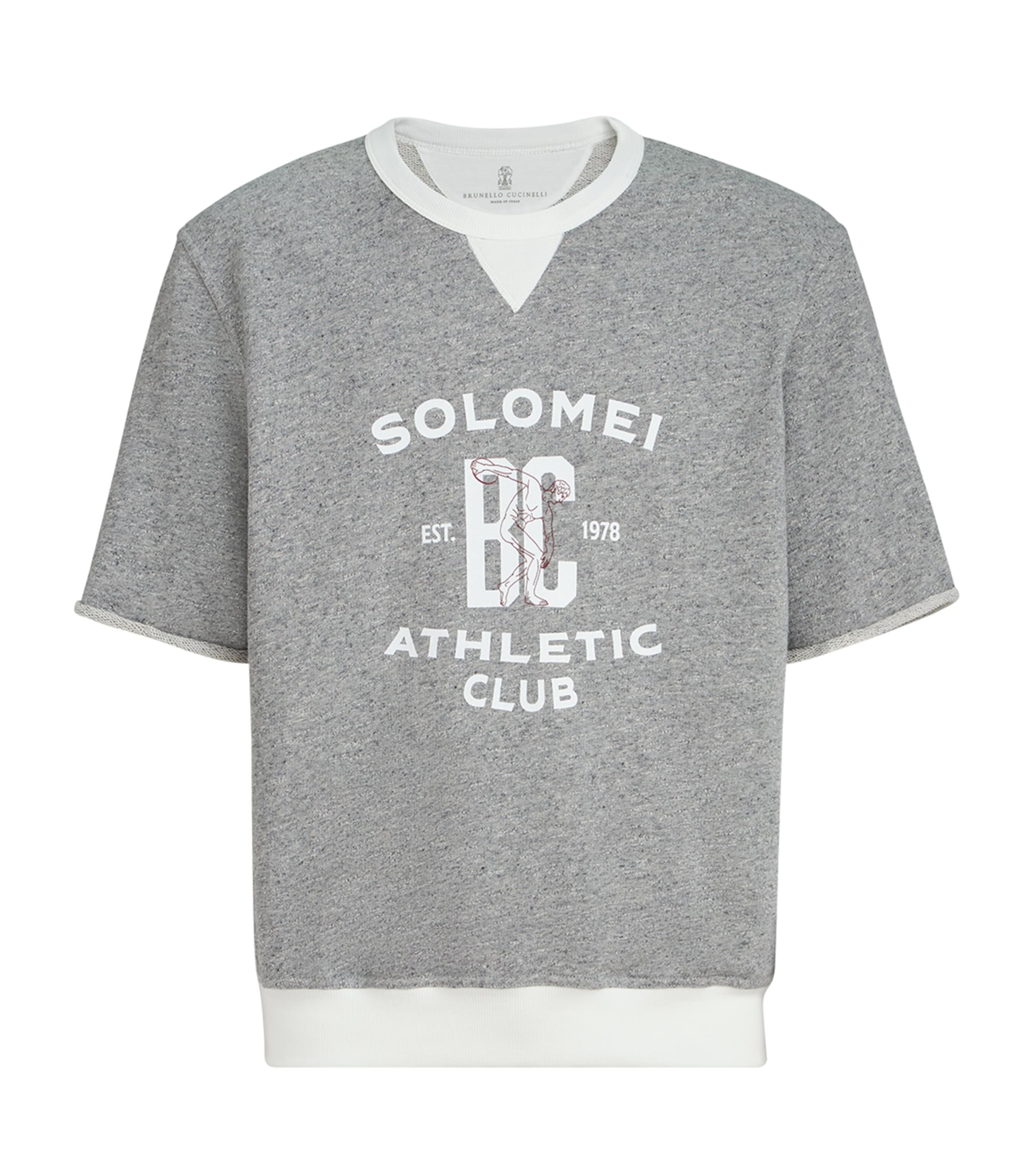 Brunello Cucinelli Mens Cotton-Blend Athletic Club Sweatshirt Image 1
