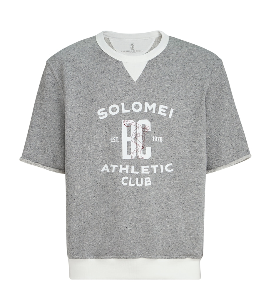 Brunello Cucinelli Mens Cotton-Blend Athletic Club Sweatshirt Image 1