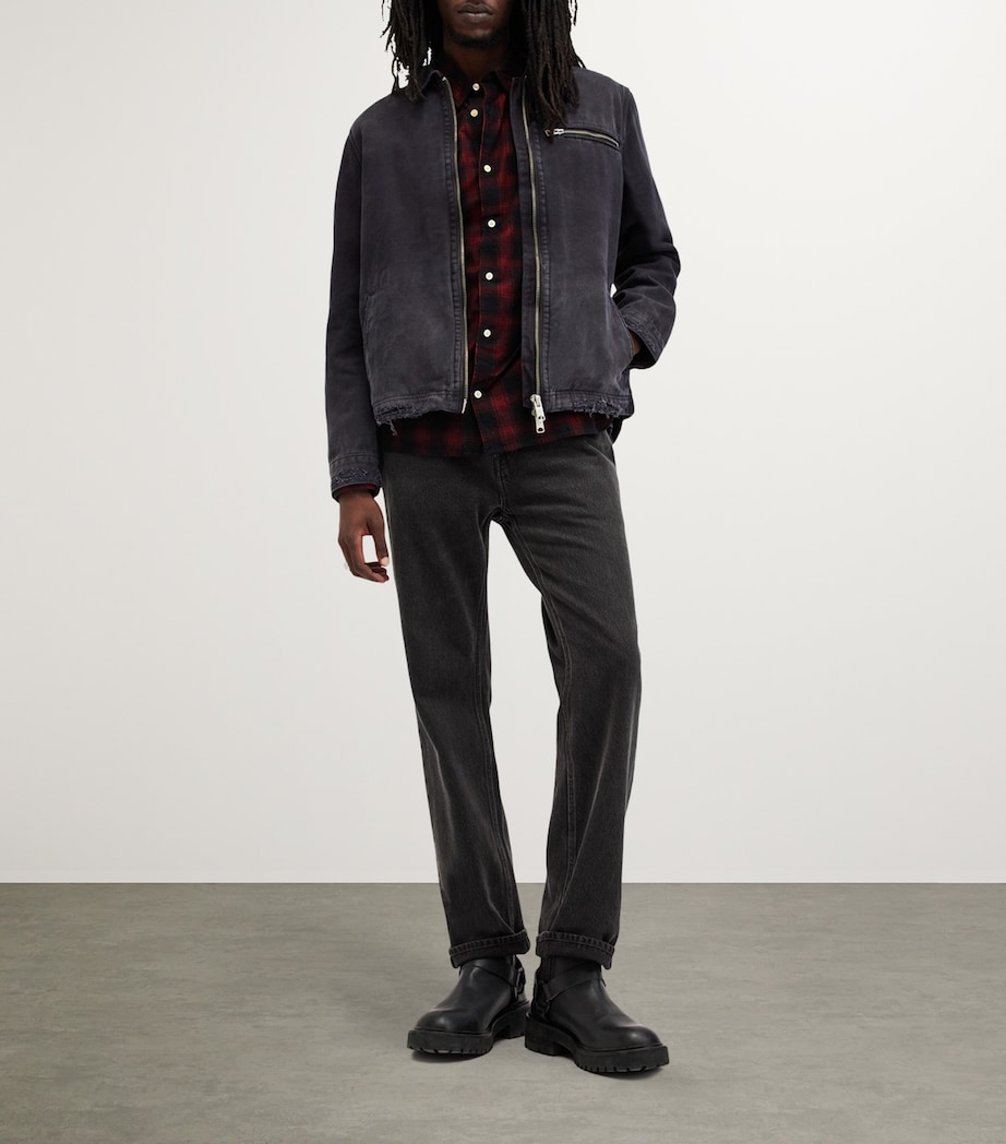 AllSaints Mens Manray Shirt Machine Blue Image 3