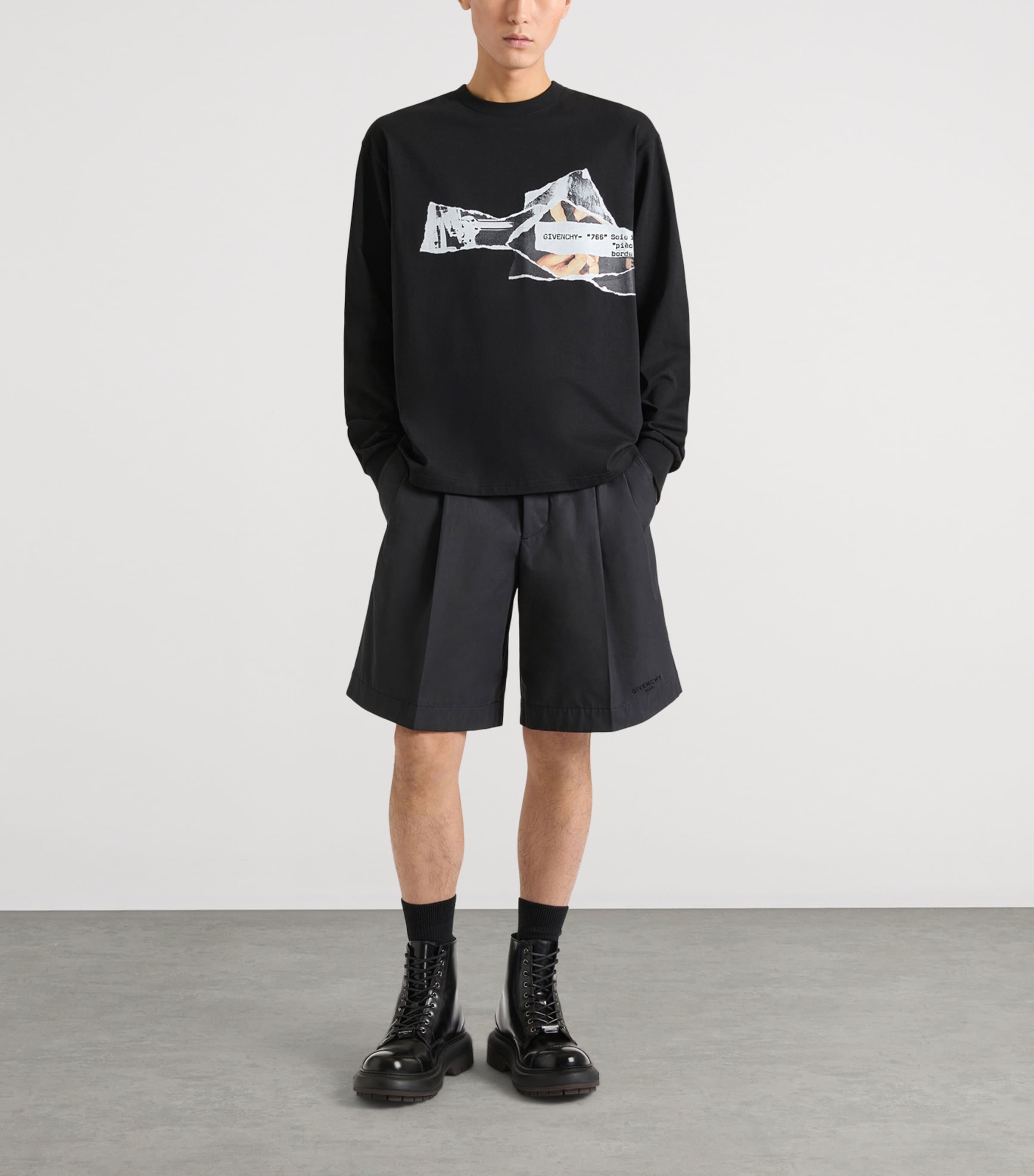 Givenchy Mens Cotton Poplin Bermuda Shorts Image 2