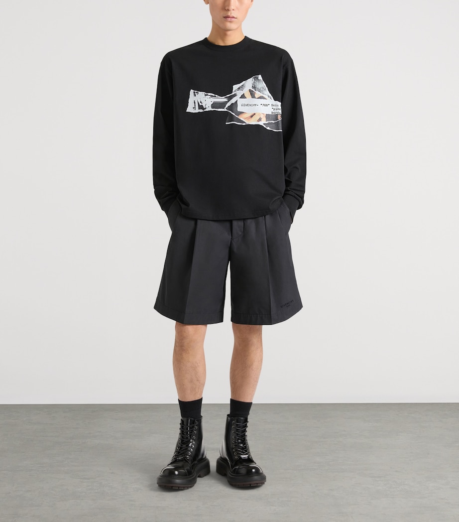 Givenchy Mens Cotton Poplin Bermuda Shorts Image 2