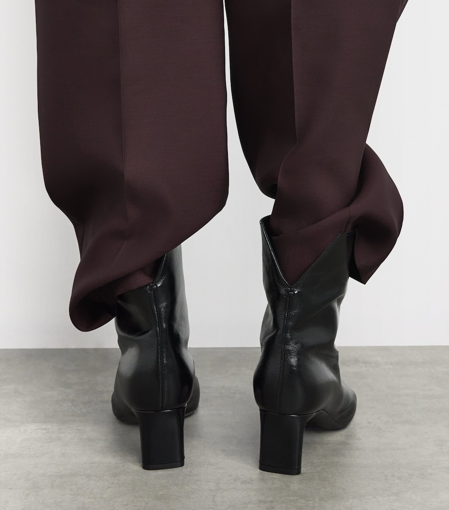 Leather Ona Ankle Boots 55 BLACK Image 2