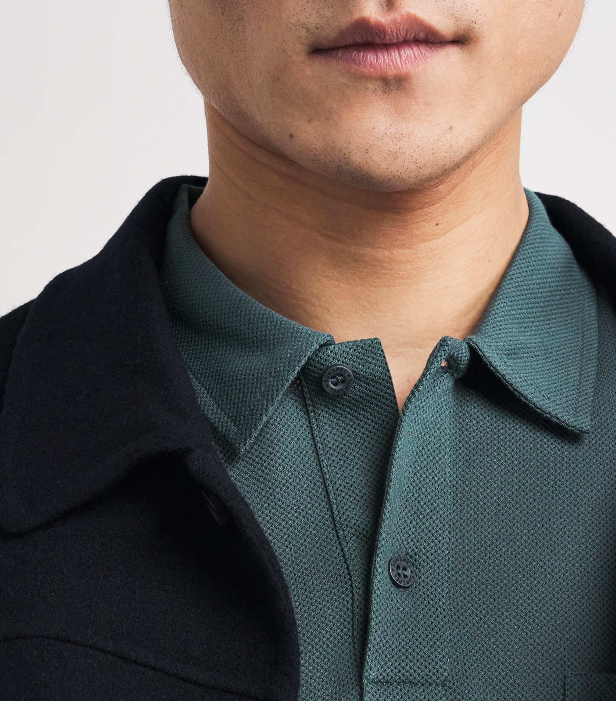 Supima Cotton Riviera Polo Shirt DARK PETROL26 GNIT Image 6