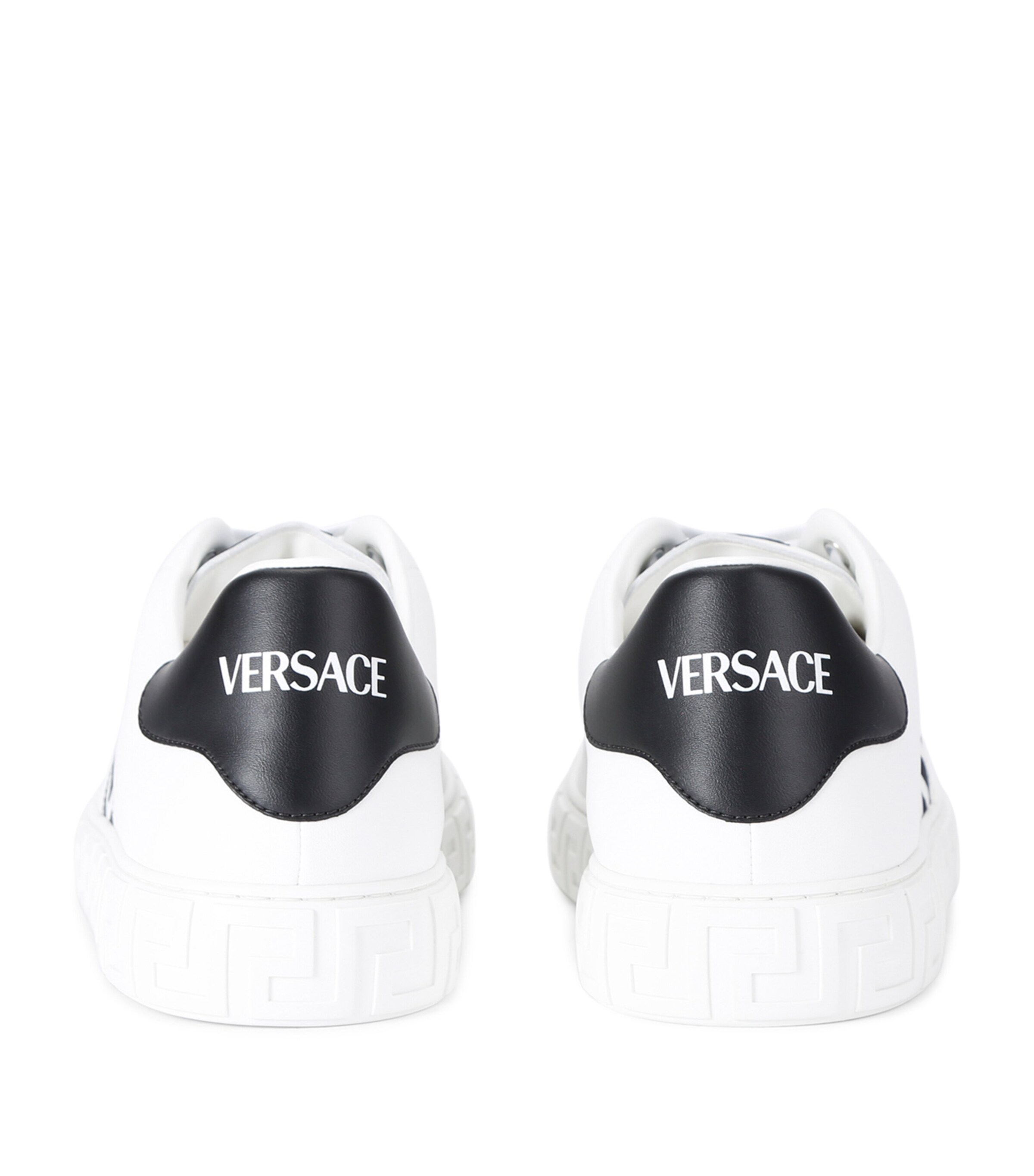 Versace Low-Top Responsible Grecco Sneakers White/blk Image 2