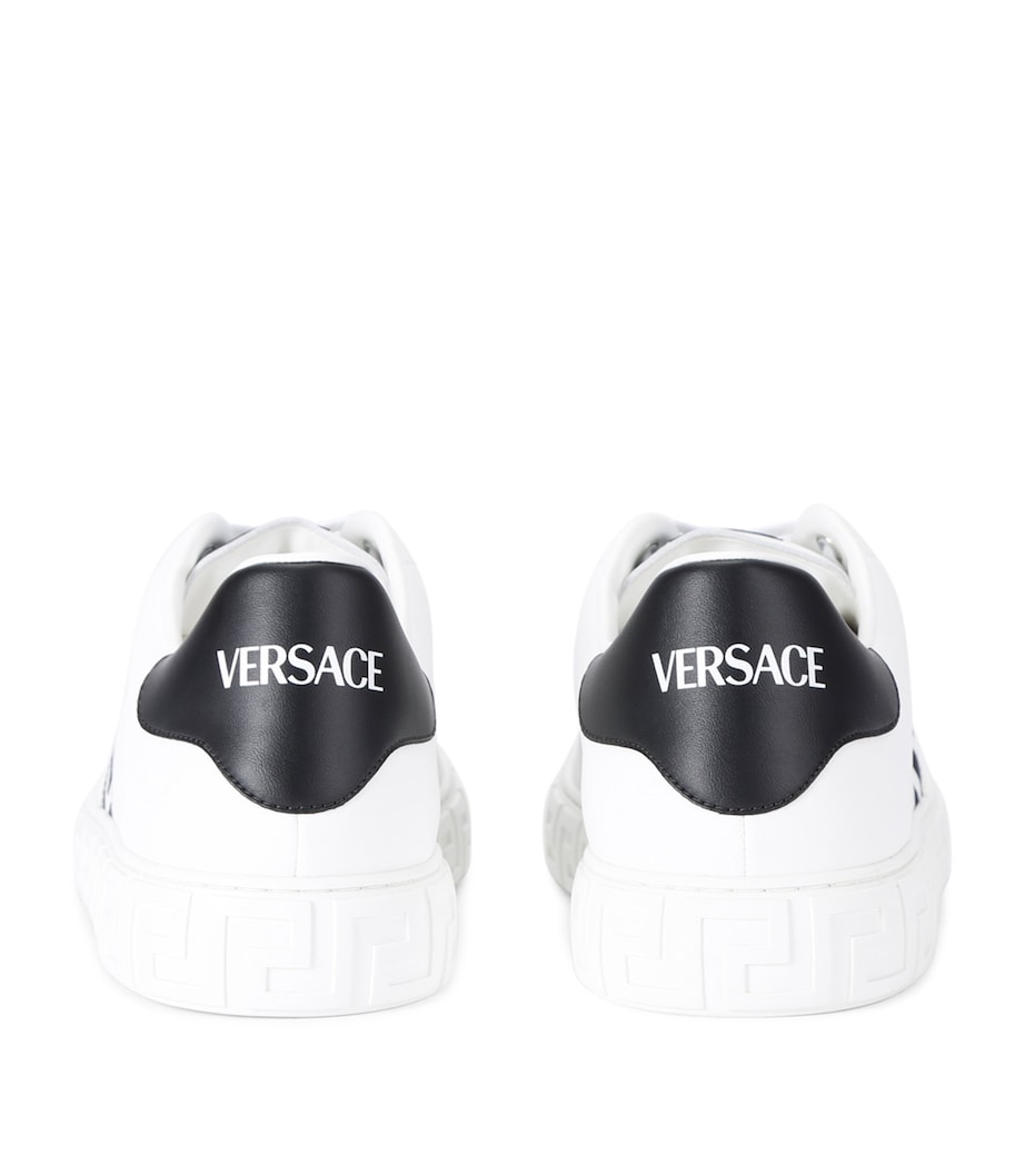 Versace Low-Top Responsible Grecco Sneakers White/blk Image 2