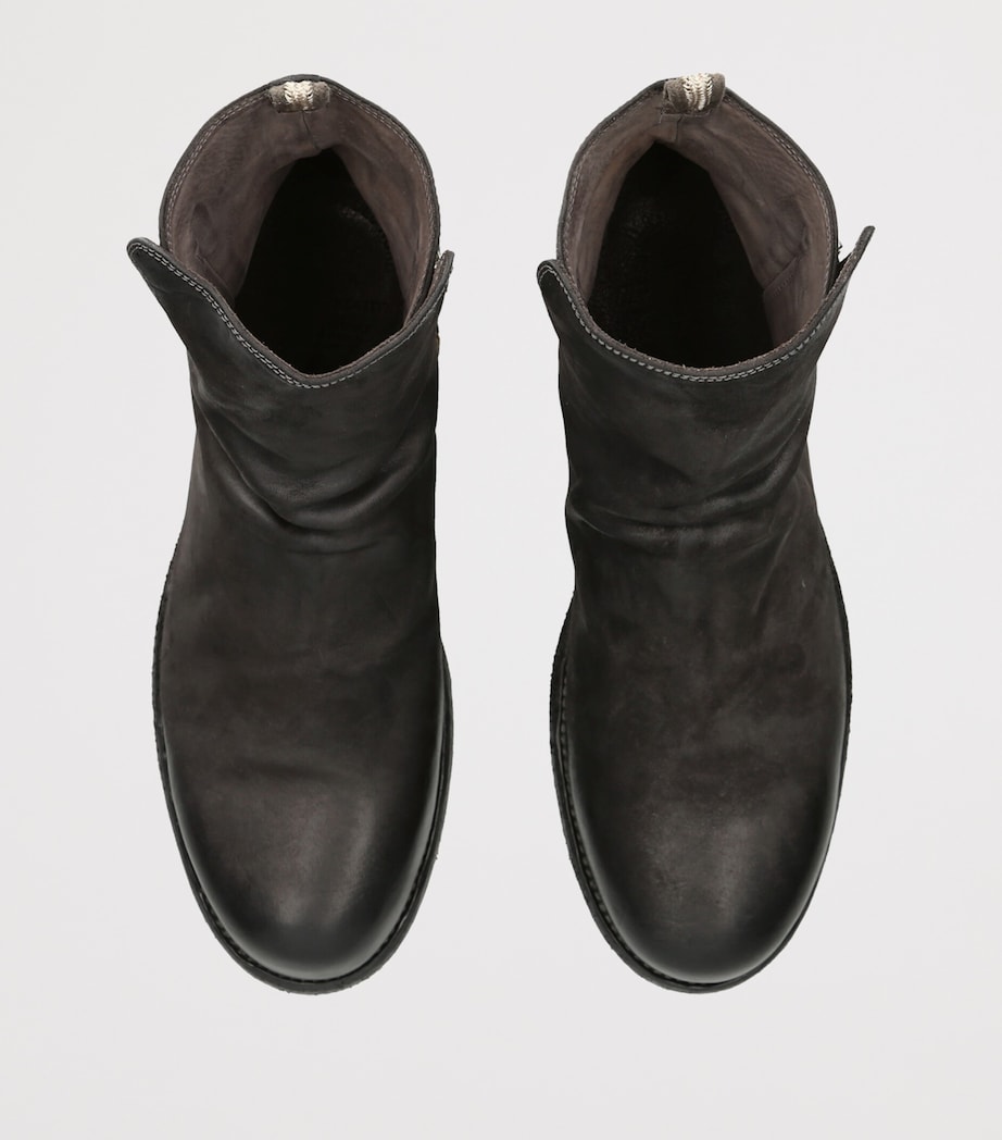 Officine Creative Suede Bulla Ankle Boots Grey/dark Image 3