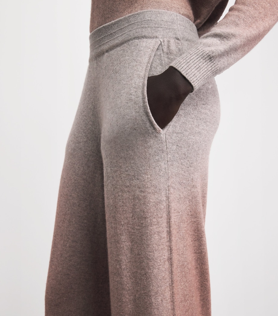 Colombo Womens Cashmere Wide-Leg Trousers Shaded Brick Image 3