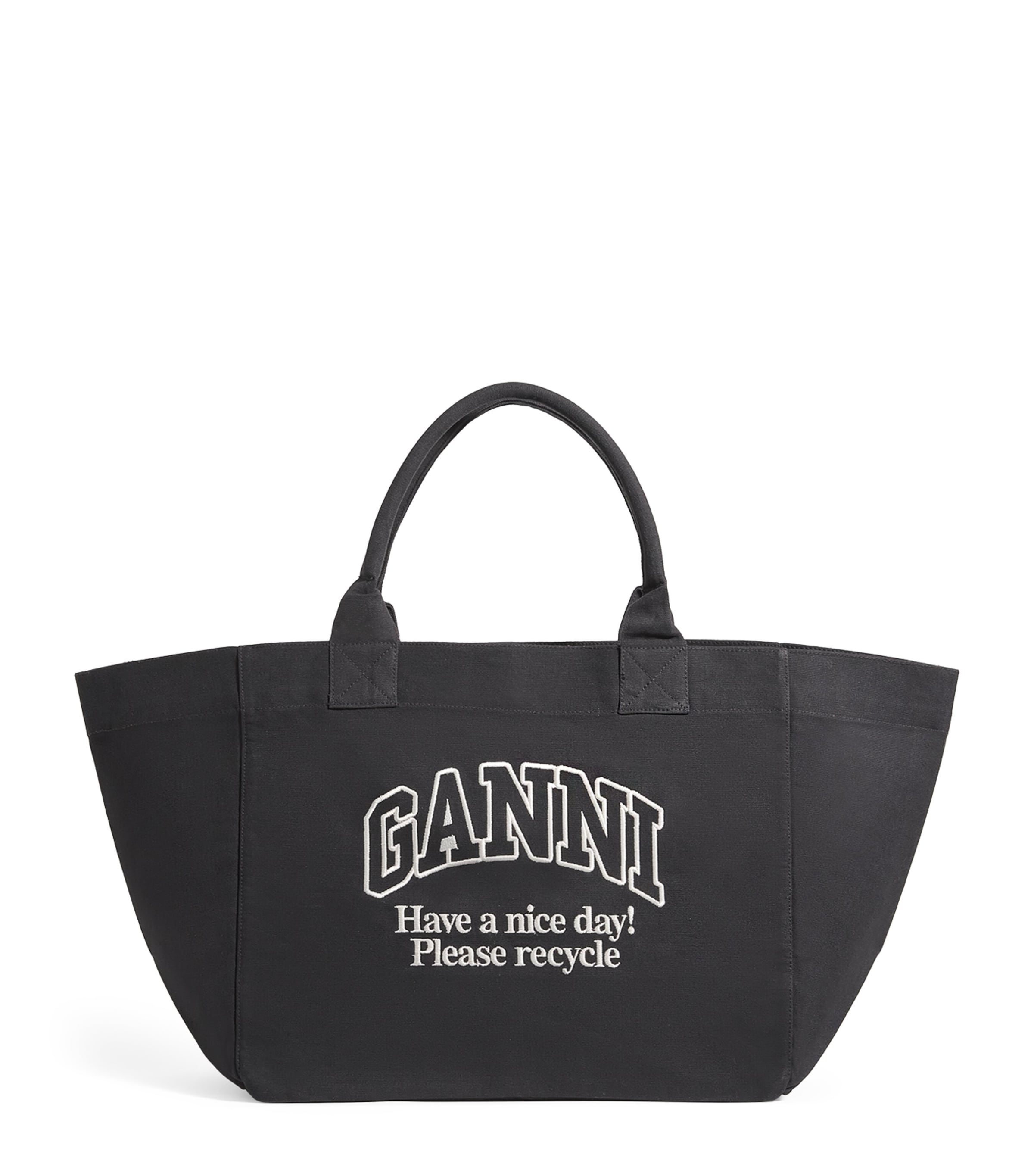 GANNI XXL Recycled Cotton Tote Bag | Women Bags | Tote Bags | Women New In | Womens Bags | Designers | Ganni