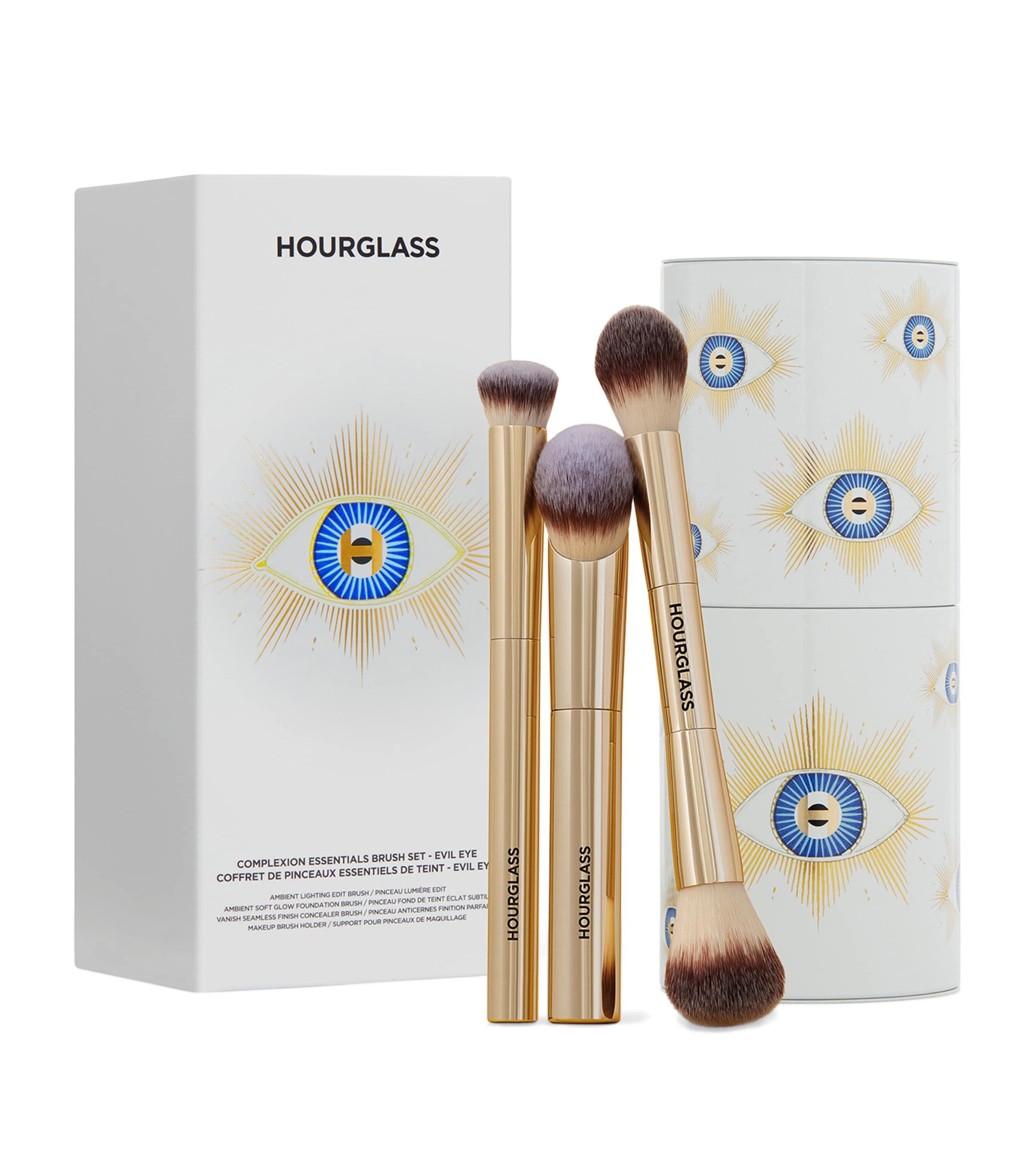 Hourglass Evil Eye Complexion Essentials Brush Set In White