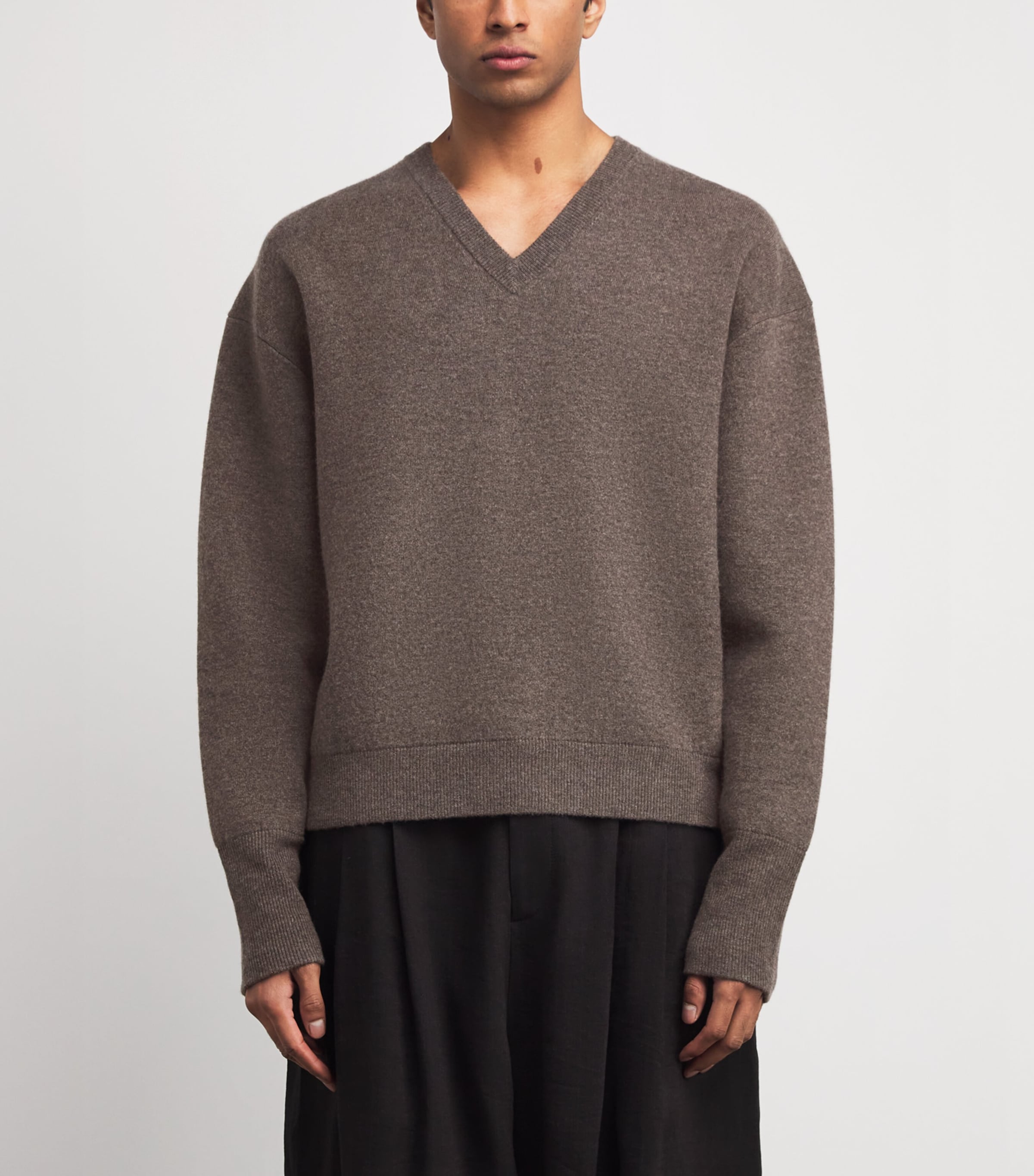 Wool-Cashmere V-Neck Sweater MOUSE Image 3