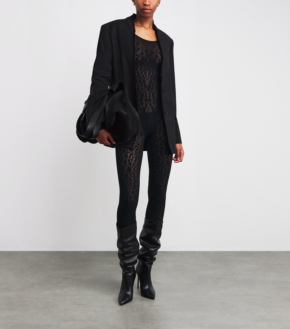 Reptile Net Catsuit 7005 BLACK Image 2