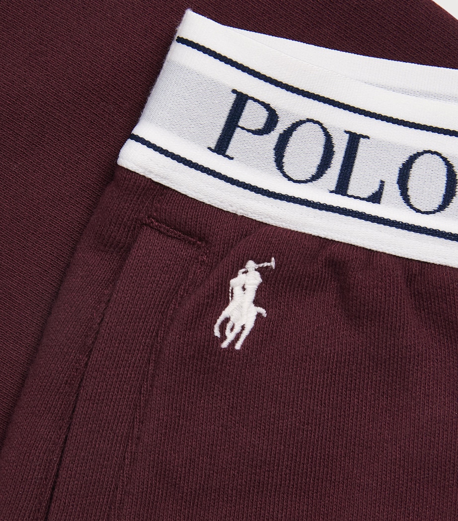 Ralph Lauren Kids French Terry Logo Sweatpants (7-16 Years) Rich Ruby Image 2