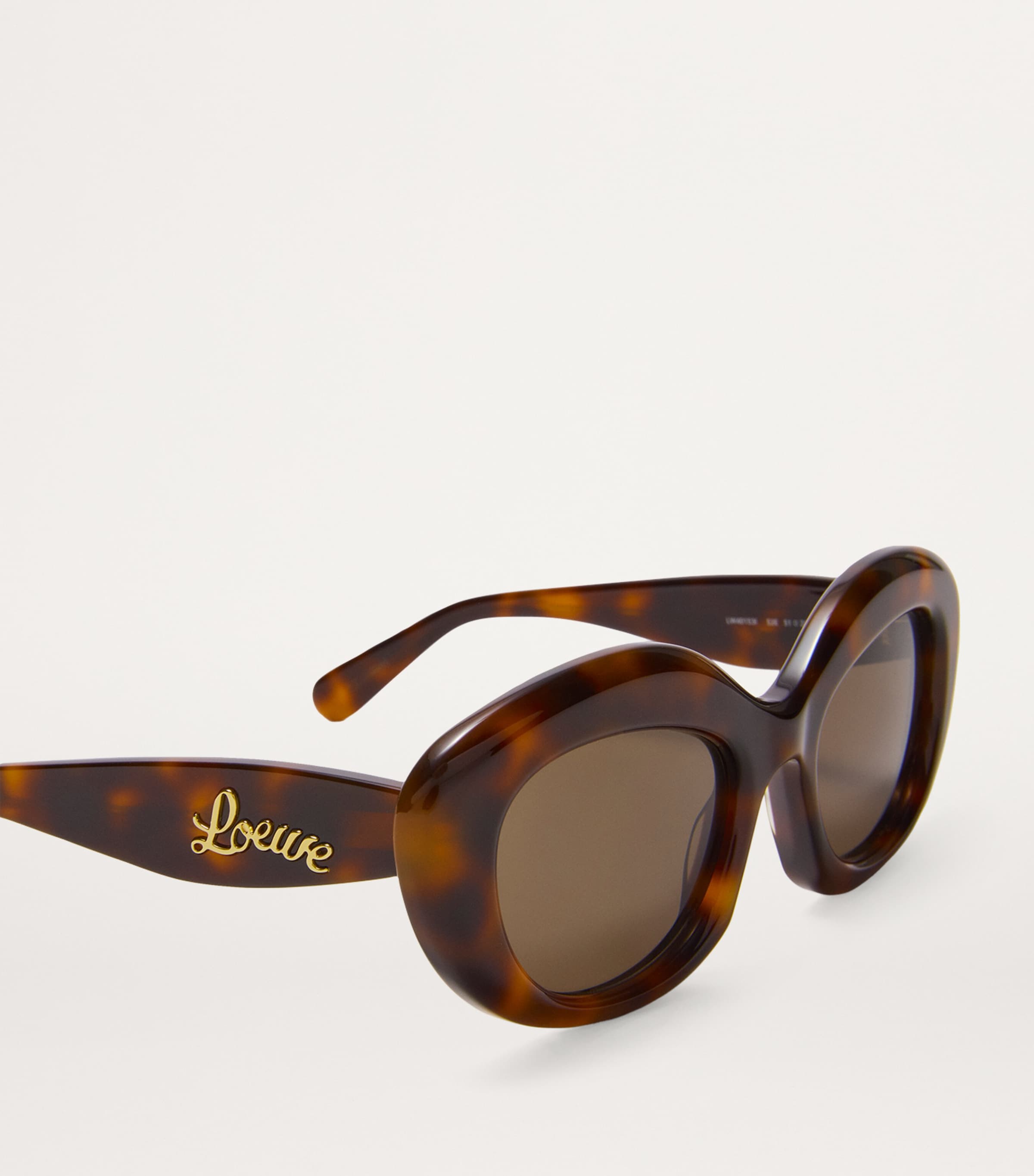 Acetate Dawn Oval Sunglasses HAVANA Image 4