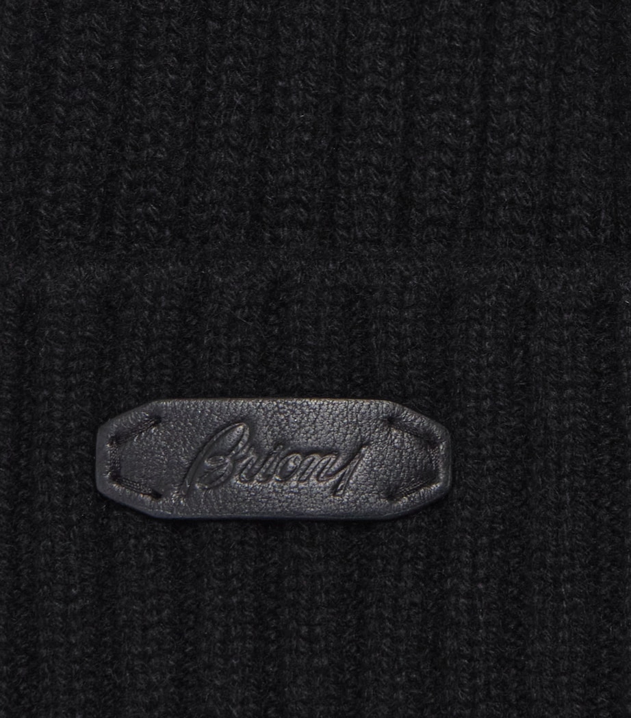 Cashmere Logo Beanie 1000 BLACK Image 3
