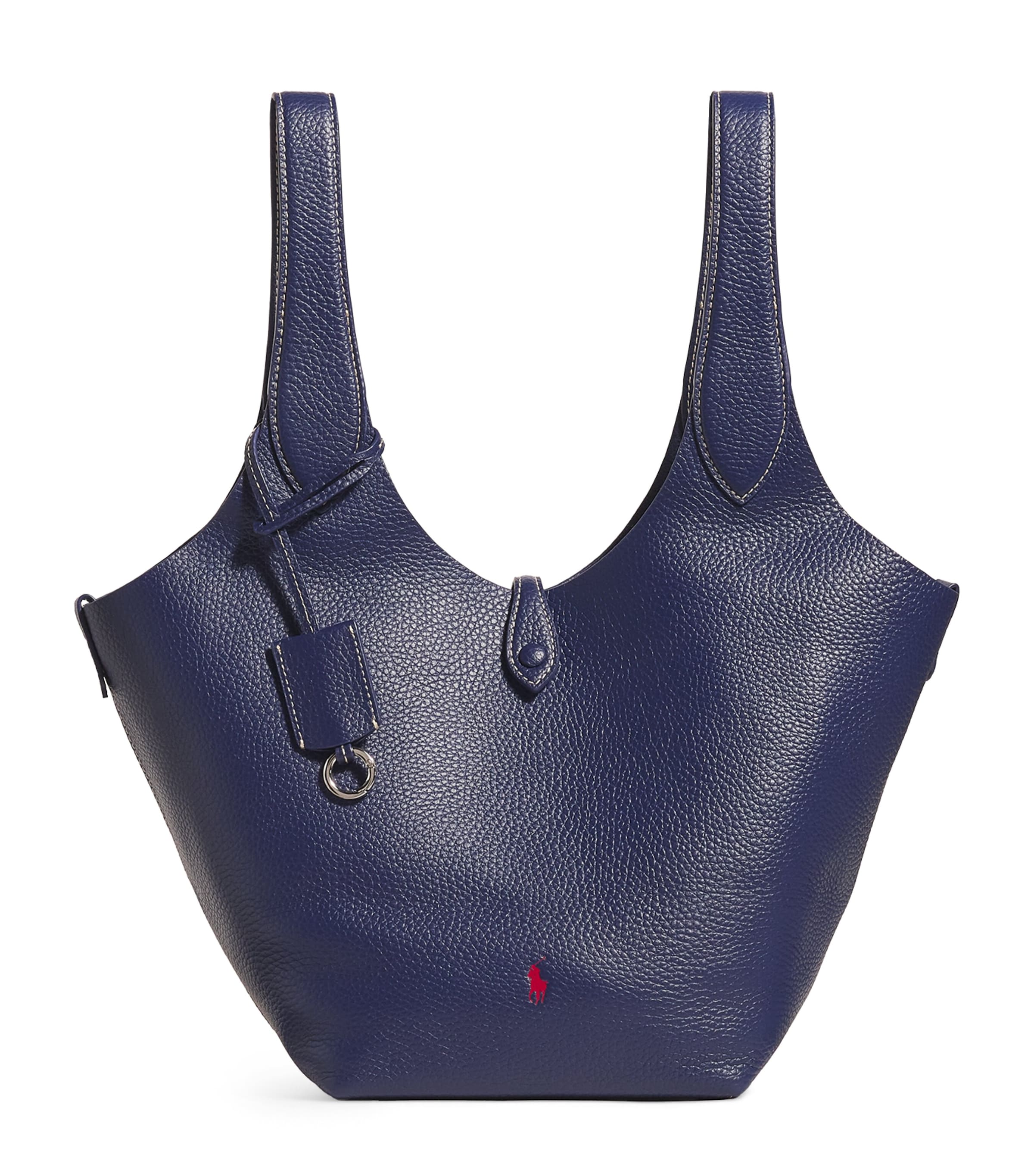 Polo Ralph Lauren Medium Leather Polo Play Tote Bag Ink Image 1