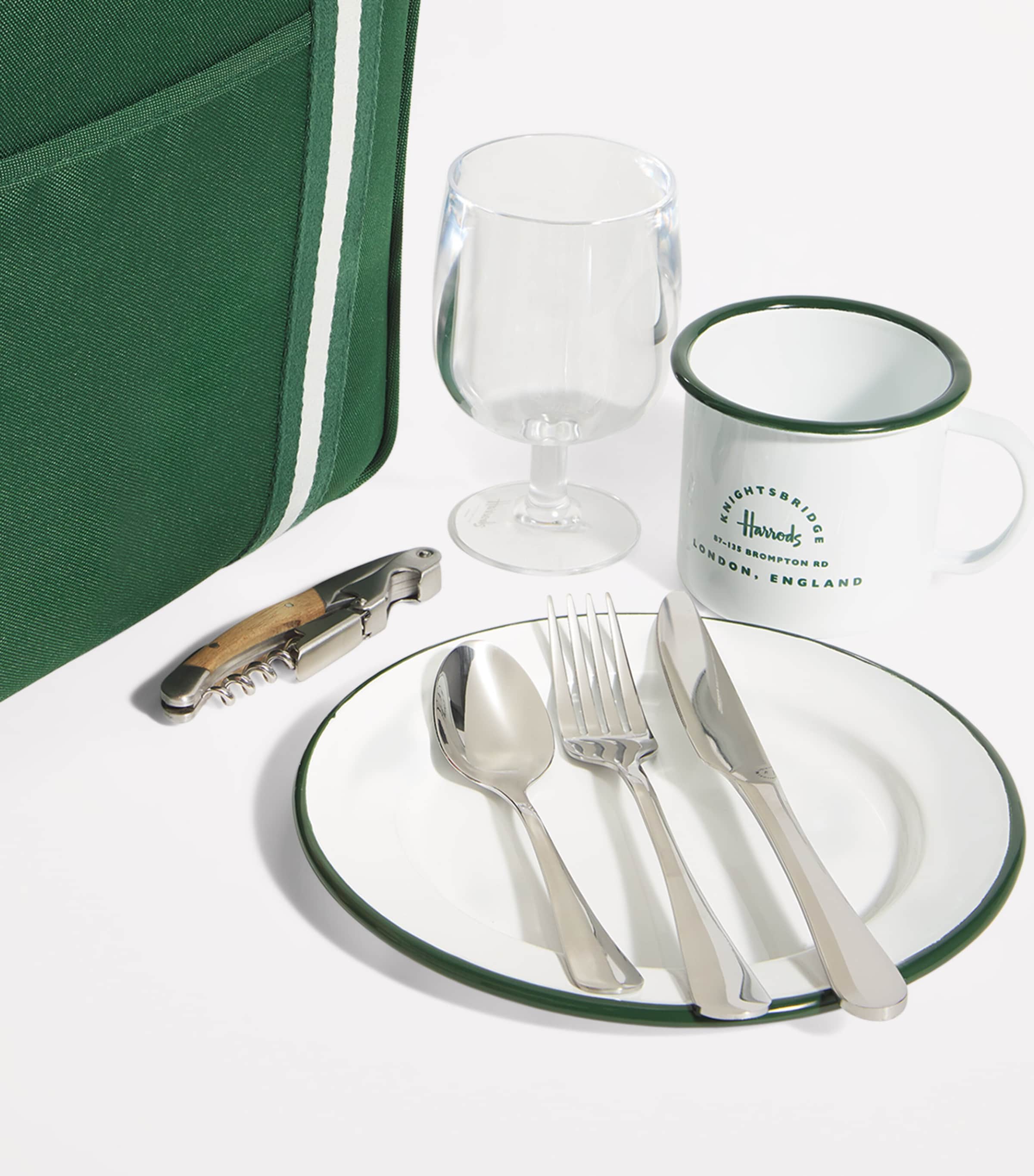 Picnic Backpack HARRODS GREEN Image 5