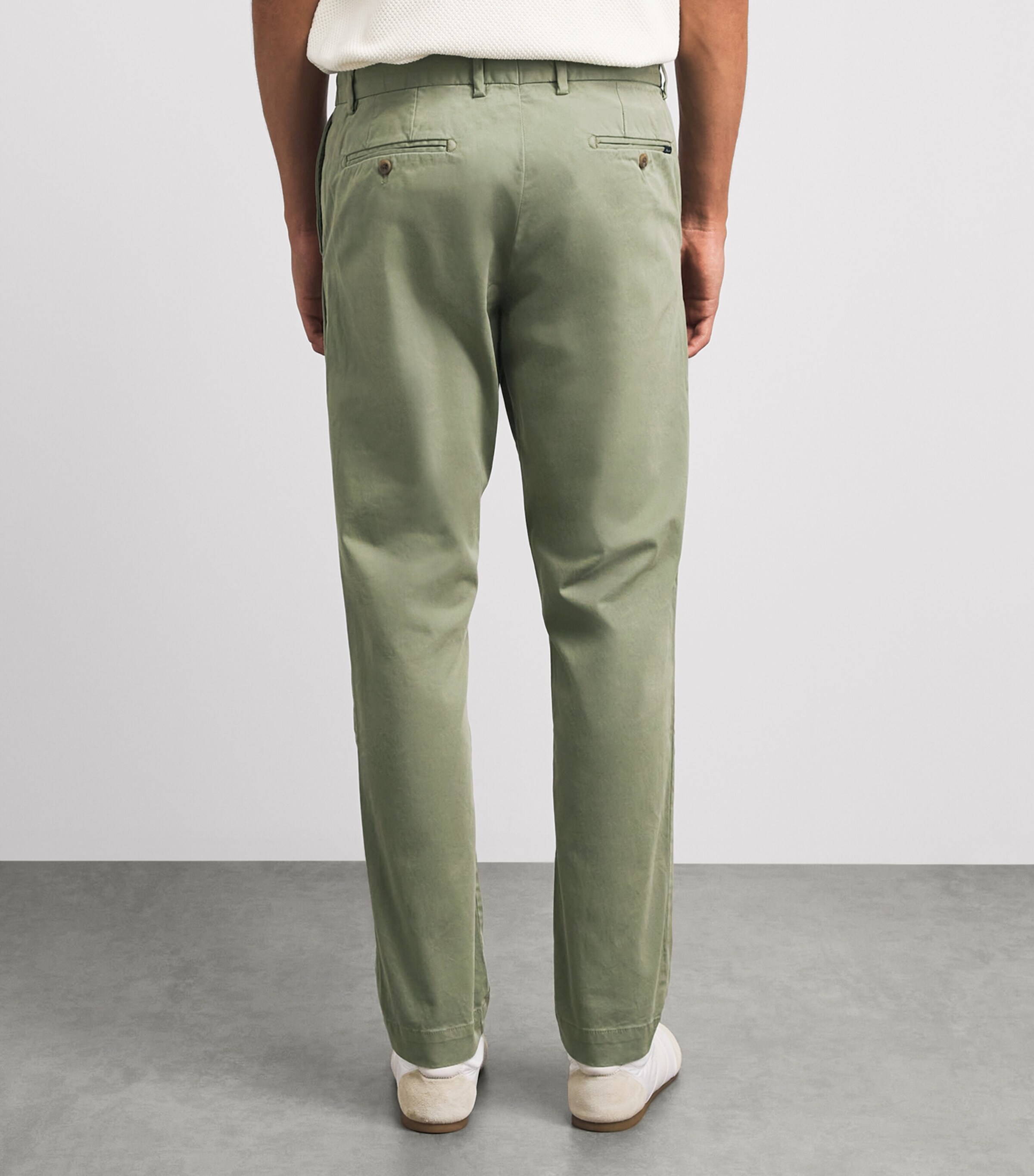 Polo Ralph Lauren Mens Stretch-Cotton Jarrett Slim Chinos Sage Green Image 5