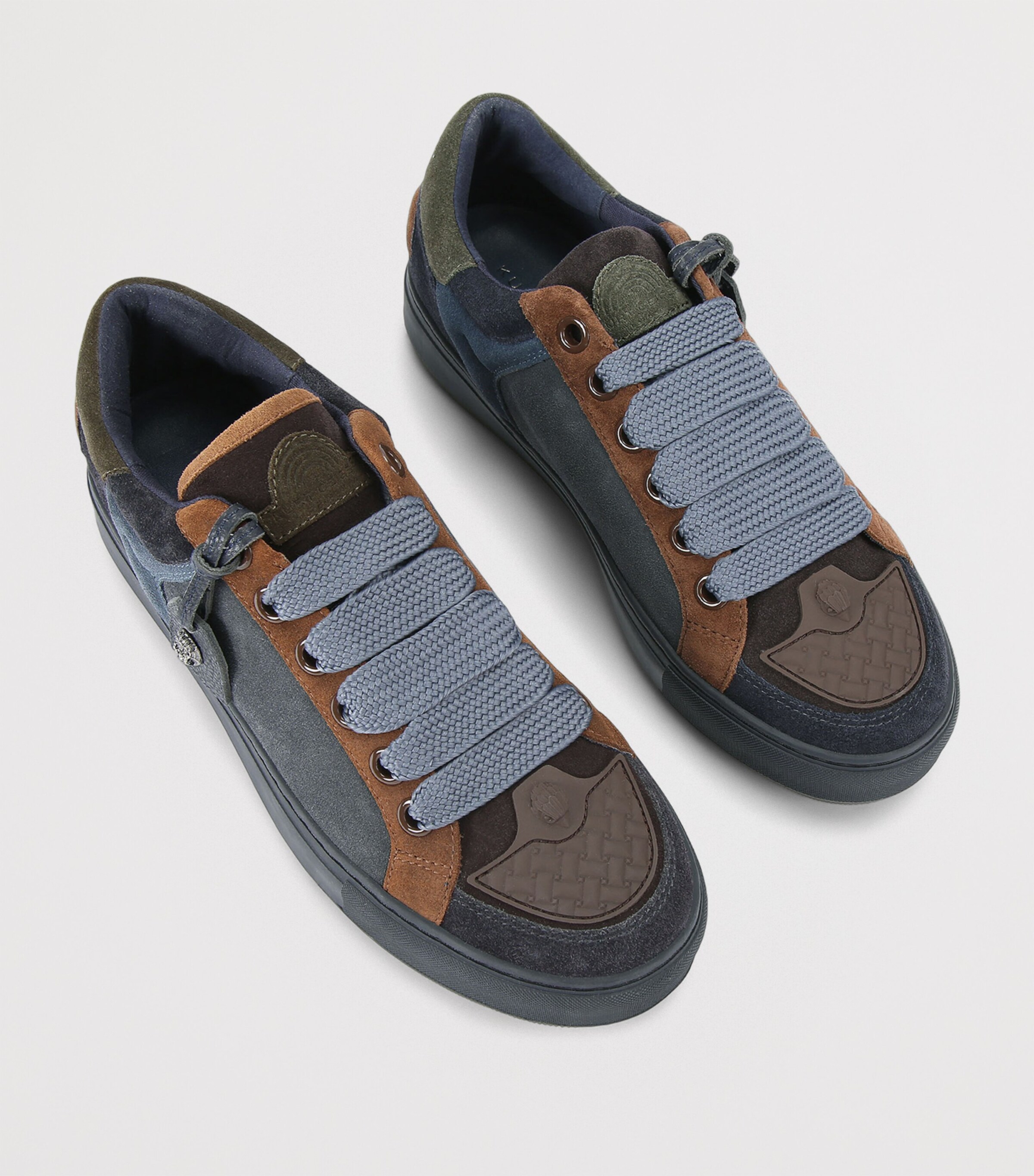 Kurt Geiger London Suede Southbank Tag Sneakers Blue/drk.c Image 4