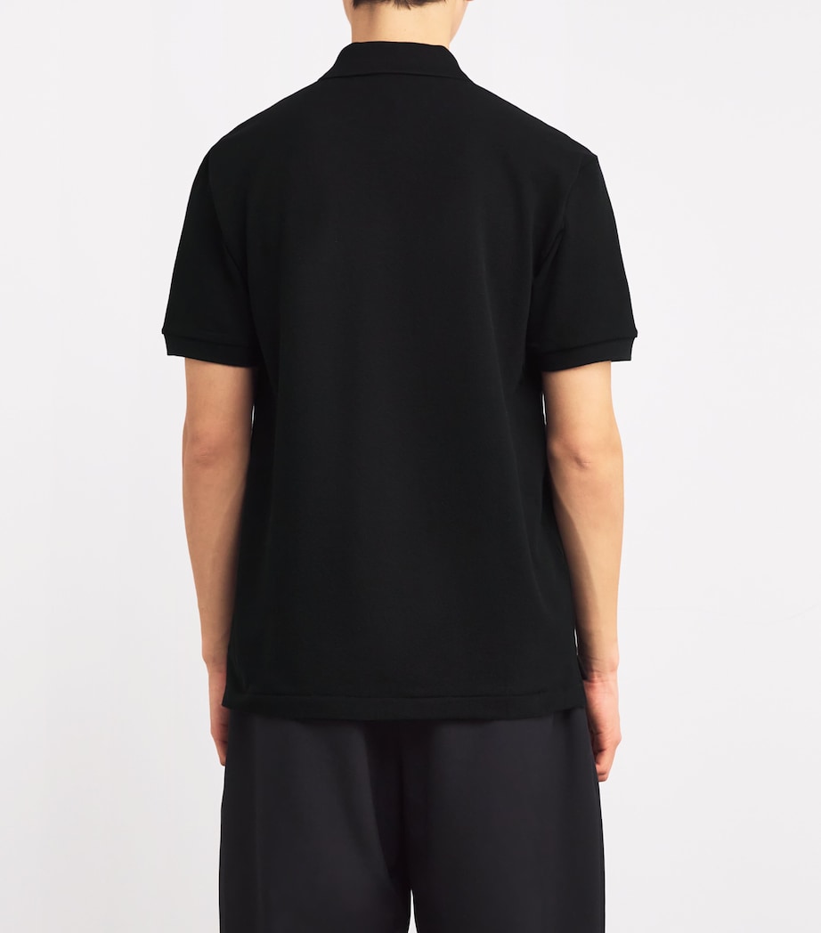 Heart Logo Polo Shirt BLACK Image 4