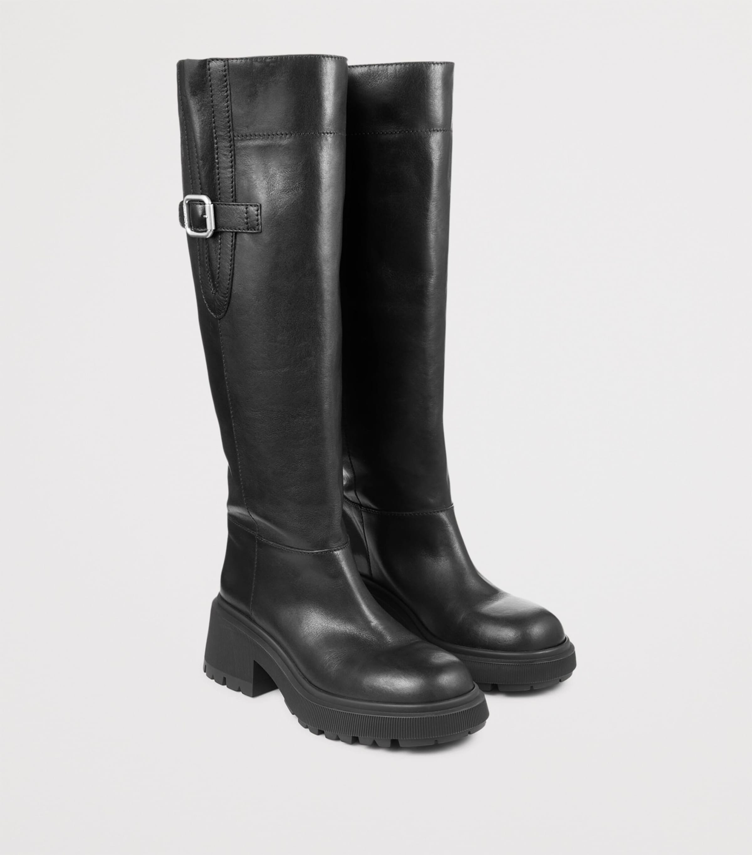 Tamsin 70 Leather Knee-High Boots BLACK/BLACK Image 5