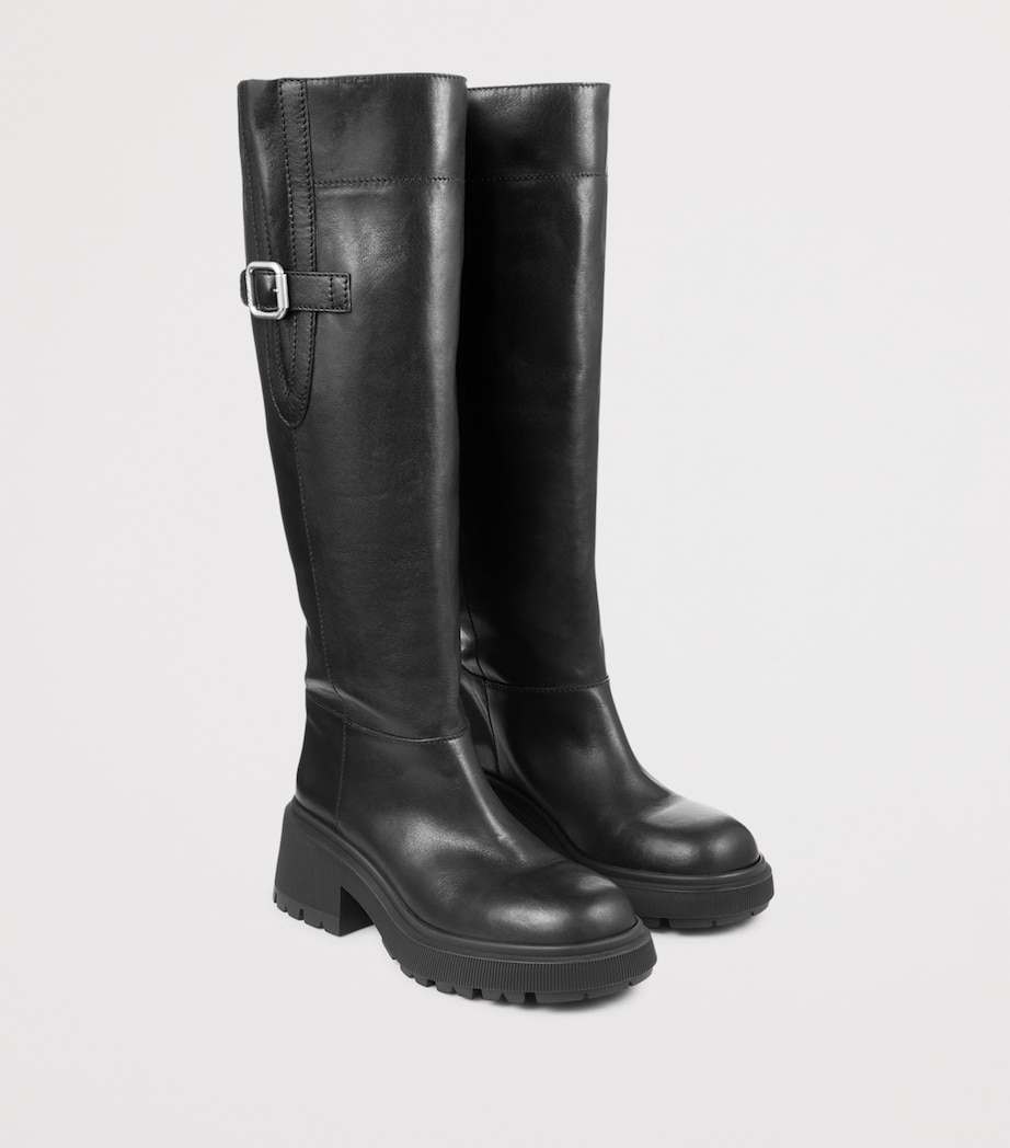 Tamsin 70 Leather Knee-High Boots BLACK/BLACK Image 4