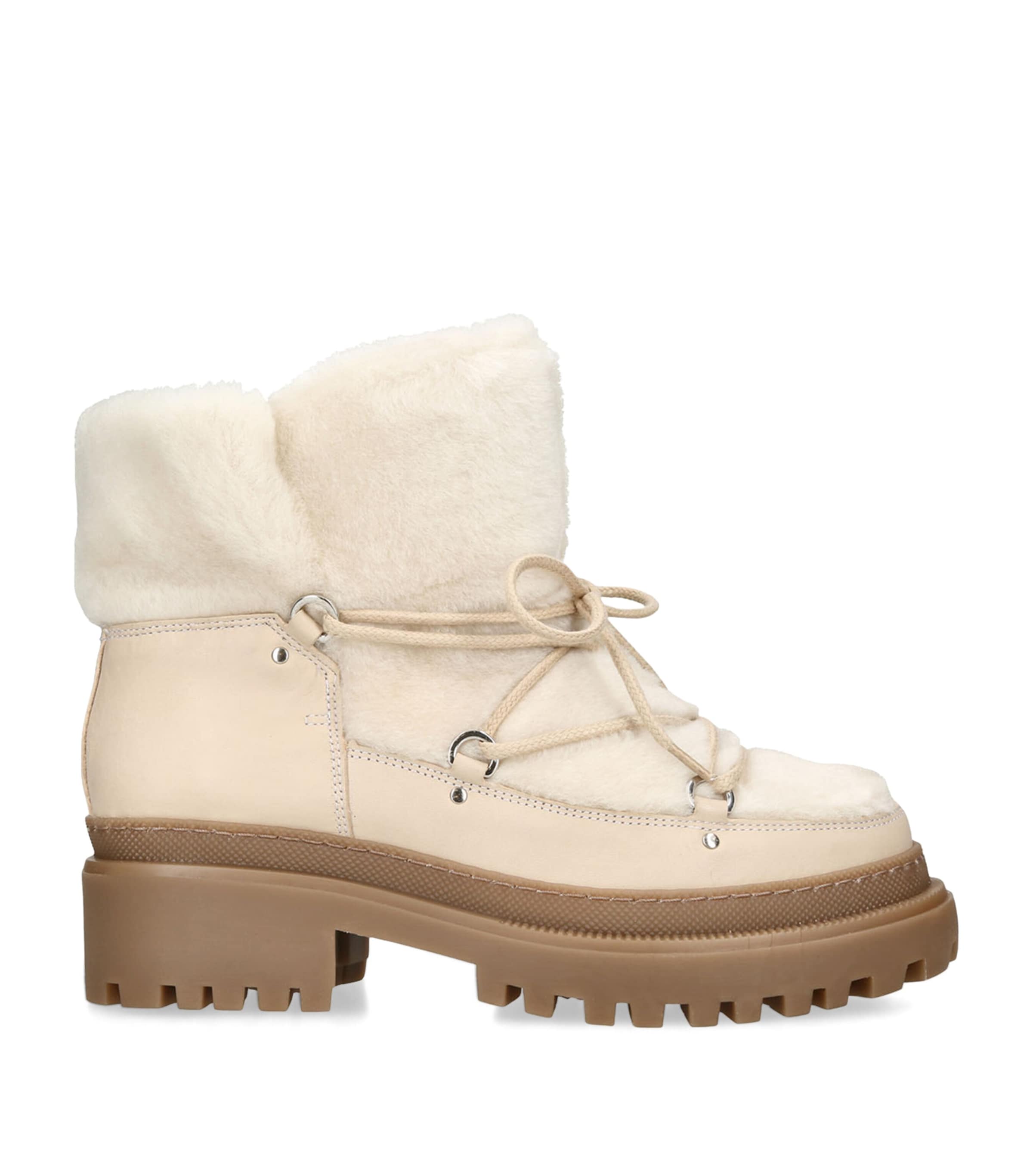shearling ankle boots