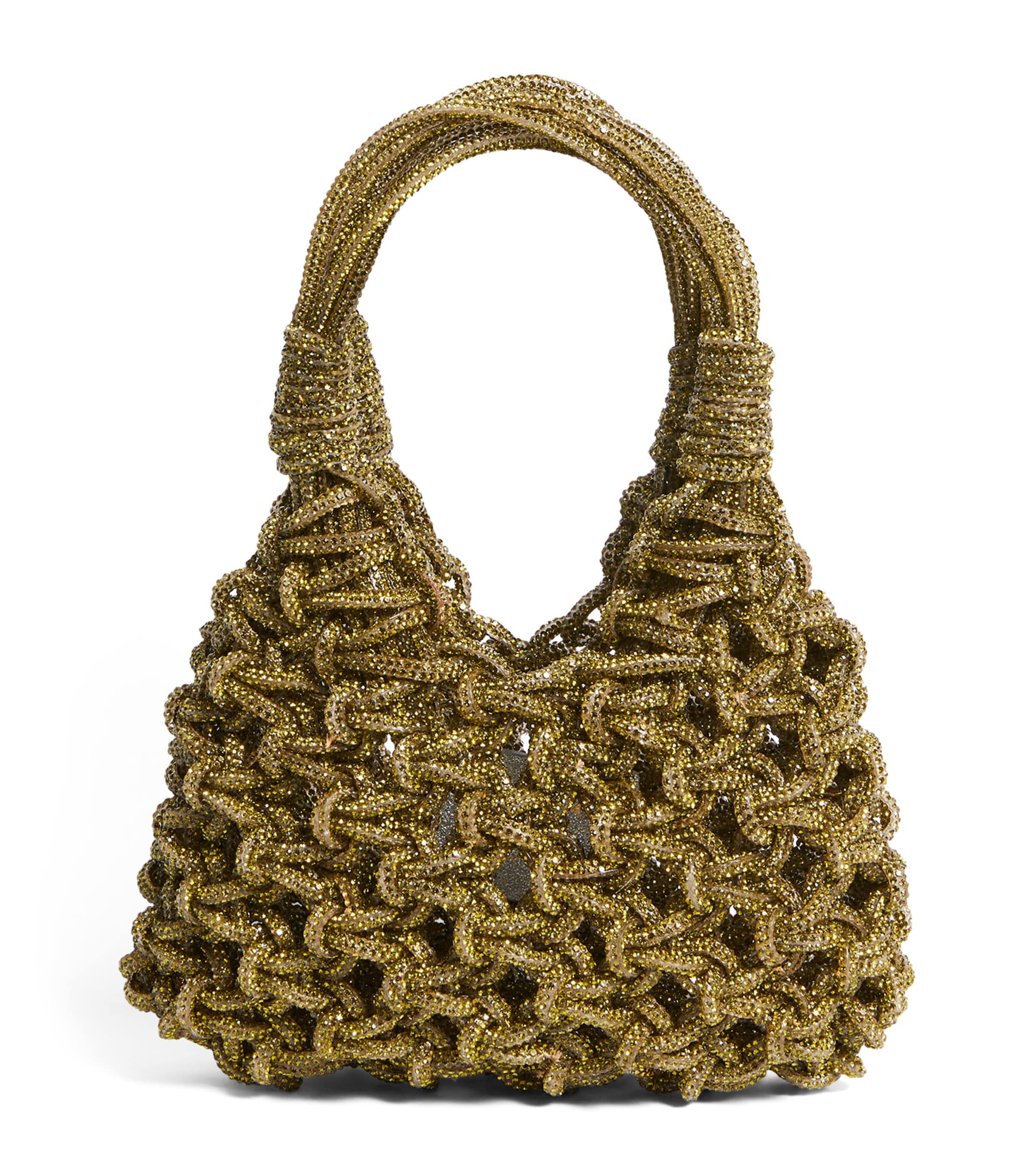 Hibourama Mini Vannifique Woven Bag In Green