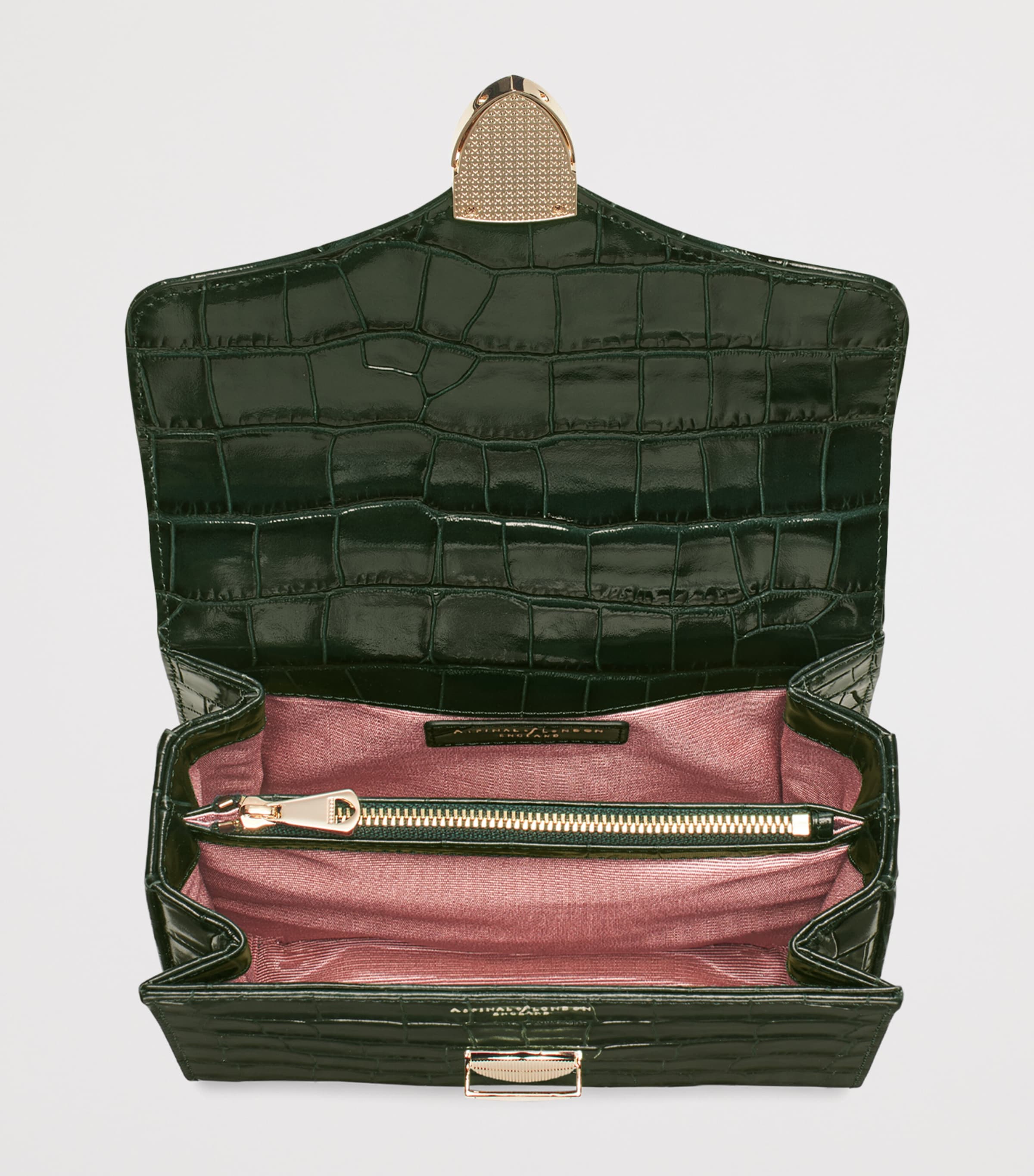 Aspinal Of London Midi Mayfair Top-Handle Bag Evergreen Image 5