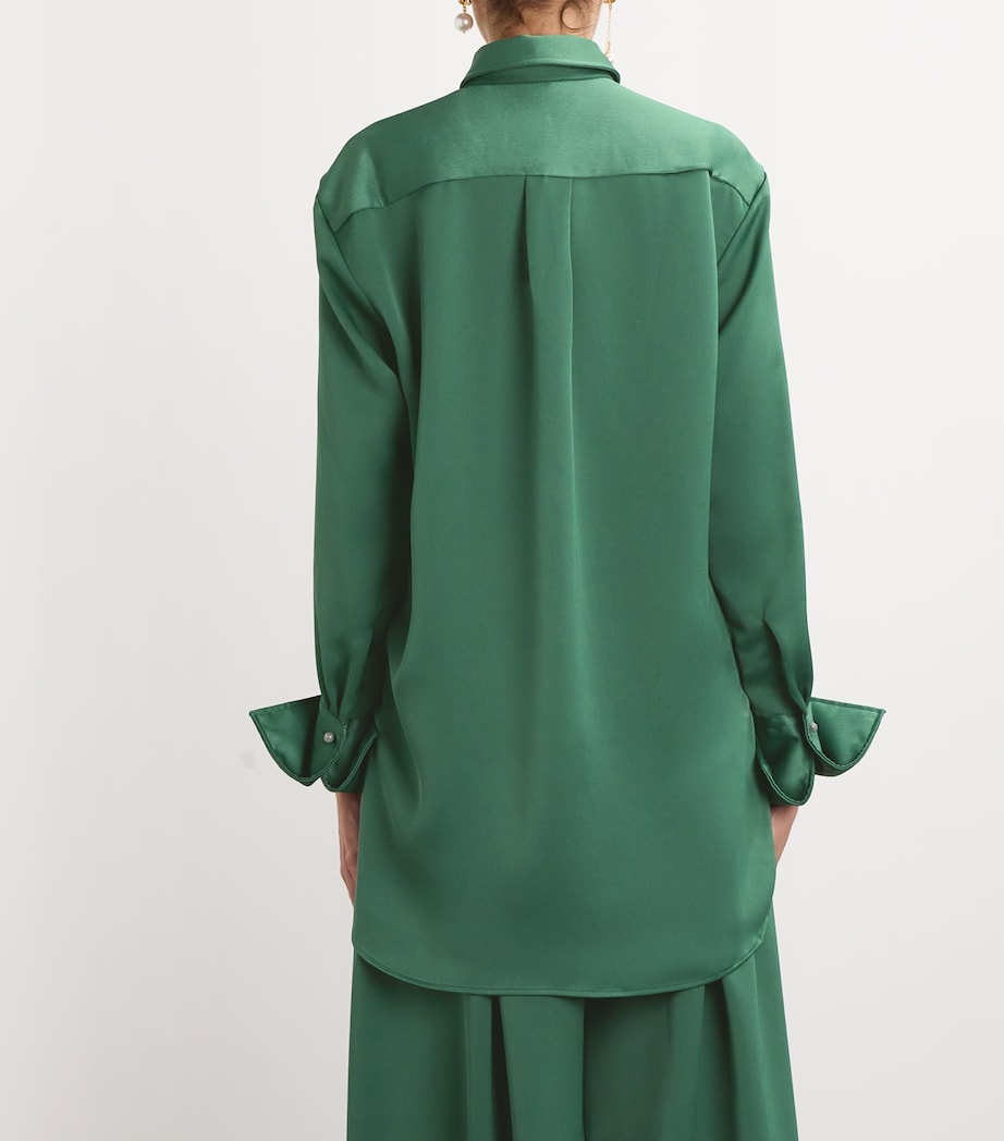 Reflection Shirt GREEN SATIN Image 4