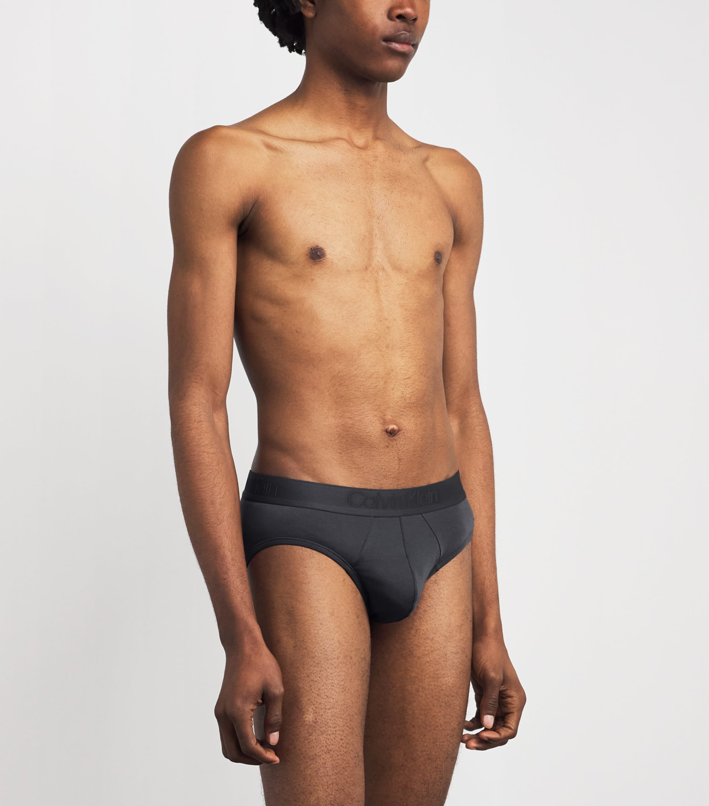 Calvin Klein Mens CK Black Hip Briefs (Pack of 3) Uyq Multi Image 2