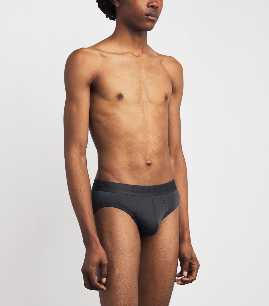 Calvin Klein Mens CK Black Hip Briefs (Pack of 3) Uyq Multi Image 2