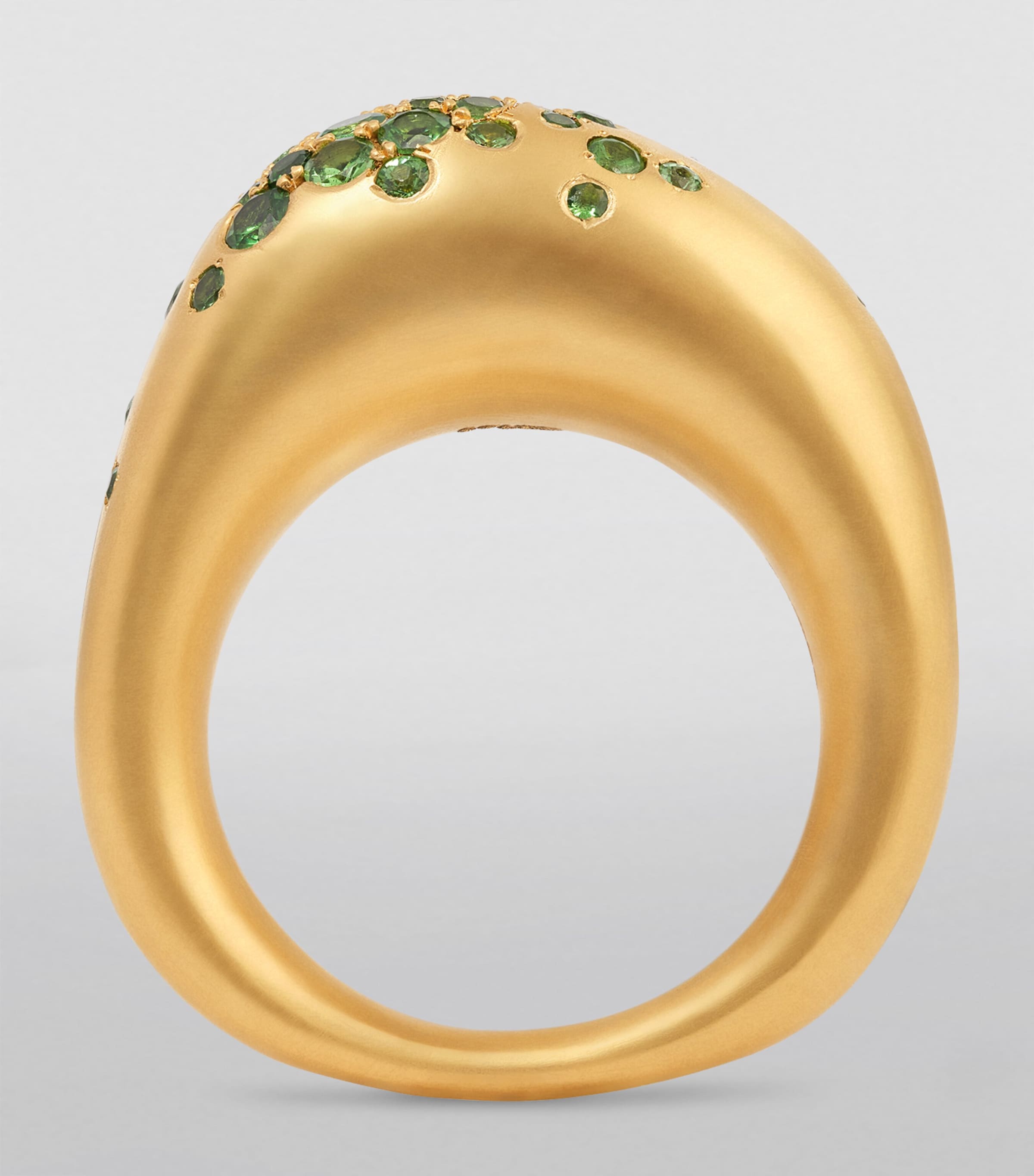Big Yellow Gold and Tsavorite My Muse Urban Ring YELLOW GOLD Image 3