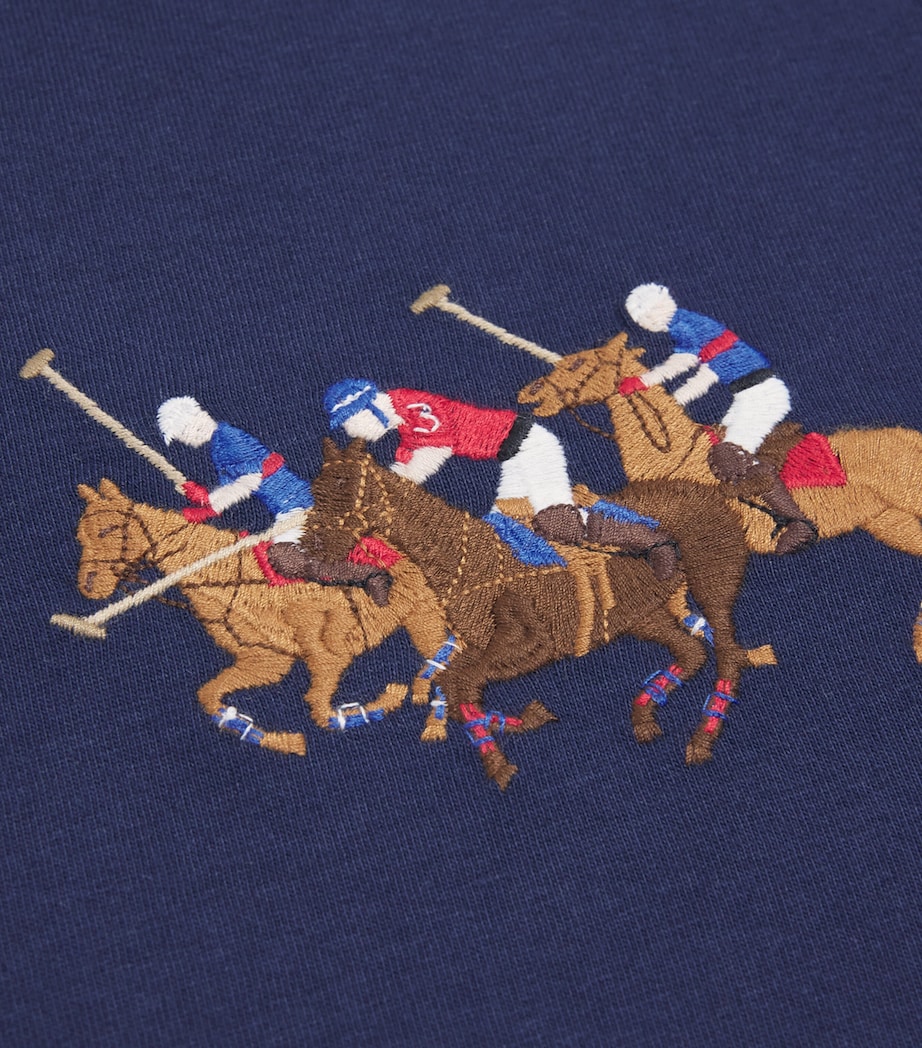 Logo Embroidered T-Shirt (6-14 Years) NAVY Image 3