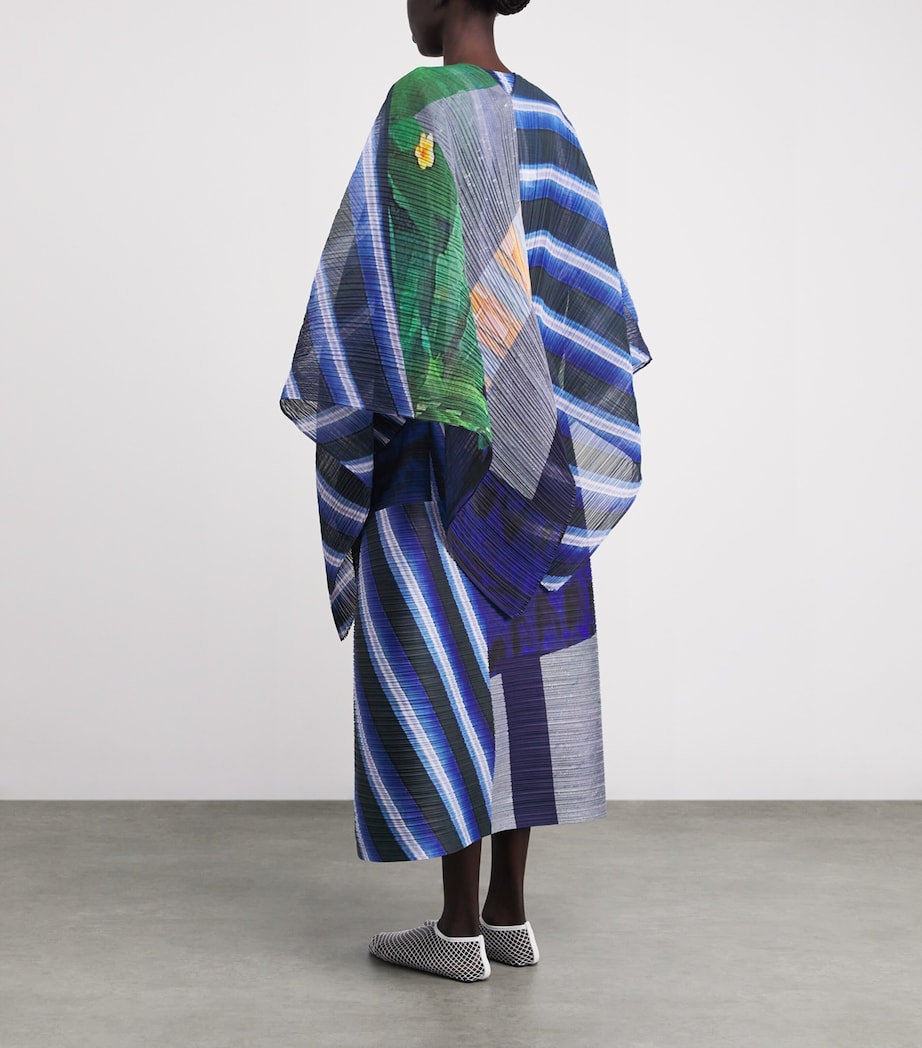 City Collage Madame-T Stole GREY X NAVY Image 4