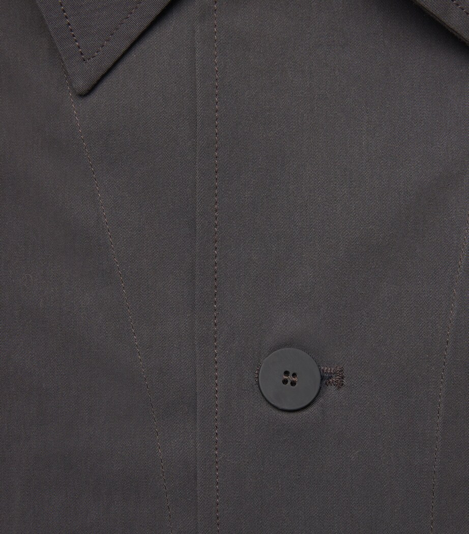 Studio Nicholson Mens Cotton-Blend Numa Overshirt Oil Image 5
